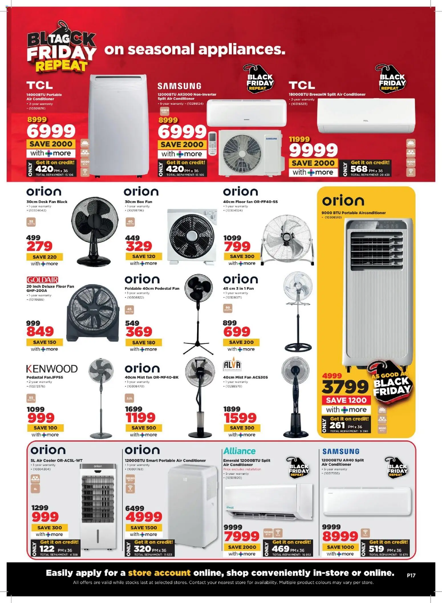 New HiFi Corp catalogue – valid from 04.03.2026 | Page: 17 | Products: Desk, Pedestal, Fan, Air cooler