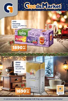 Goods Market Akciós újság - amely érvényes a következő dátumtól: 04.12.2025