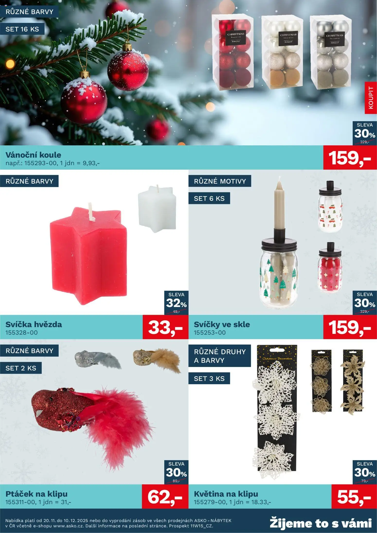 ASKO nábytek leták - Vánoce od 20.11.2025 | Strana: 2 | Produkty: Svíčka, Nábytek, Svíčky, Barvy