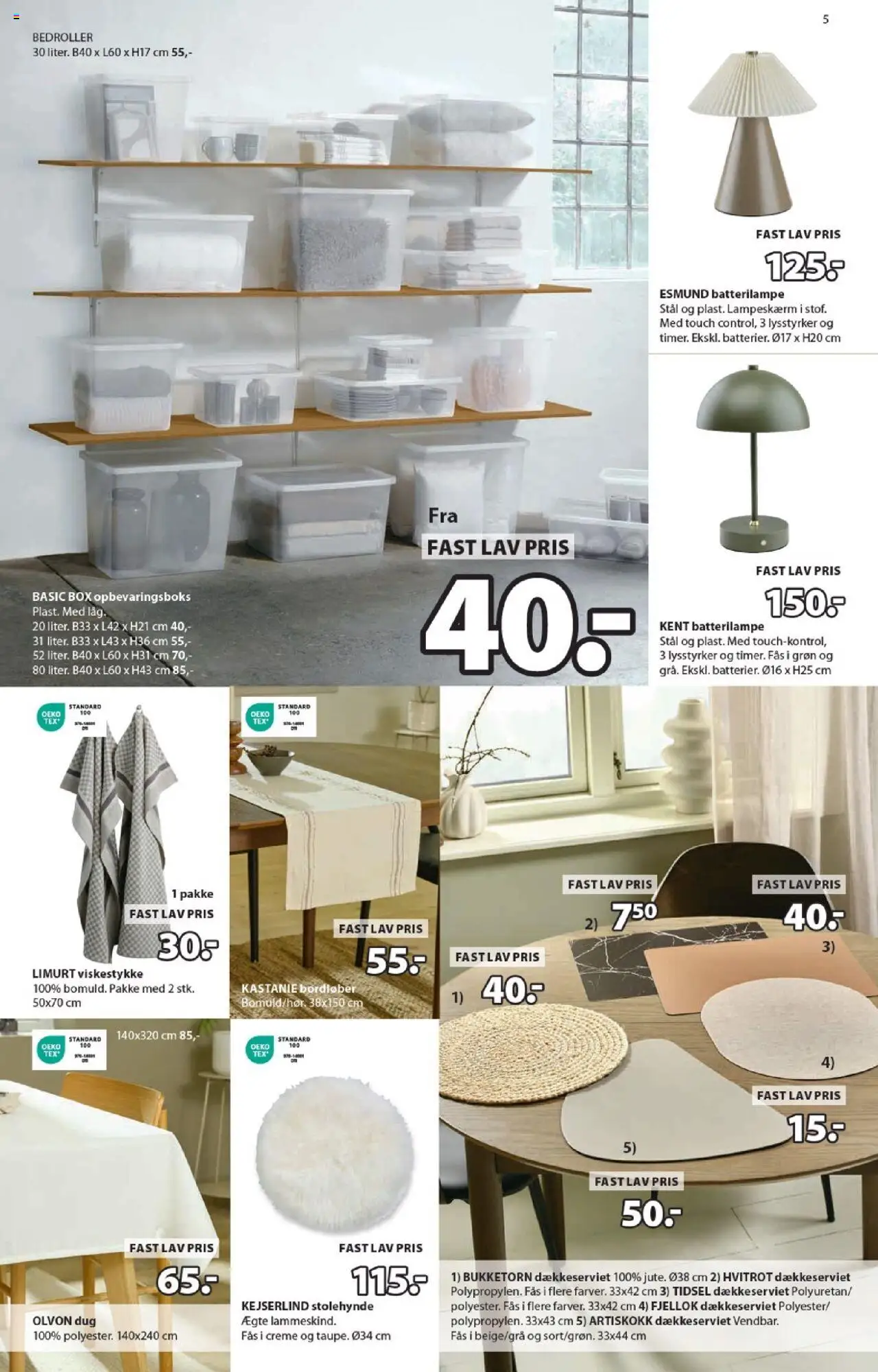JYSK tilbudsavis – gyldig fra 03.10.2025 | Side: 5 | Produkter: Creme