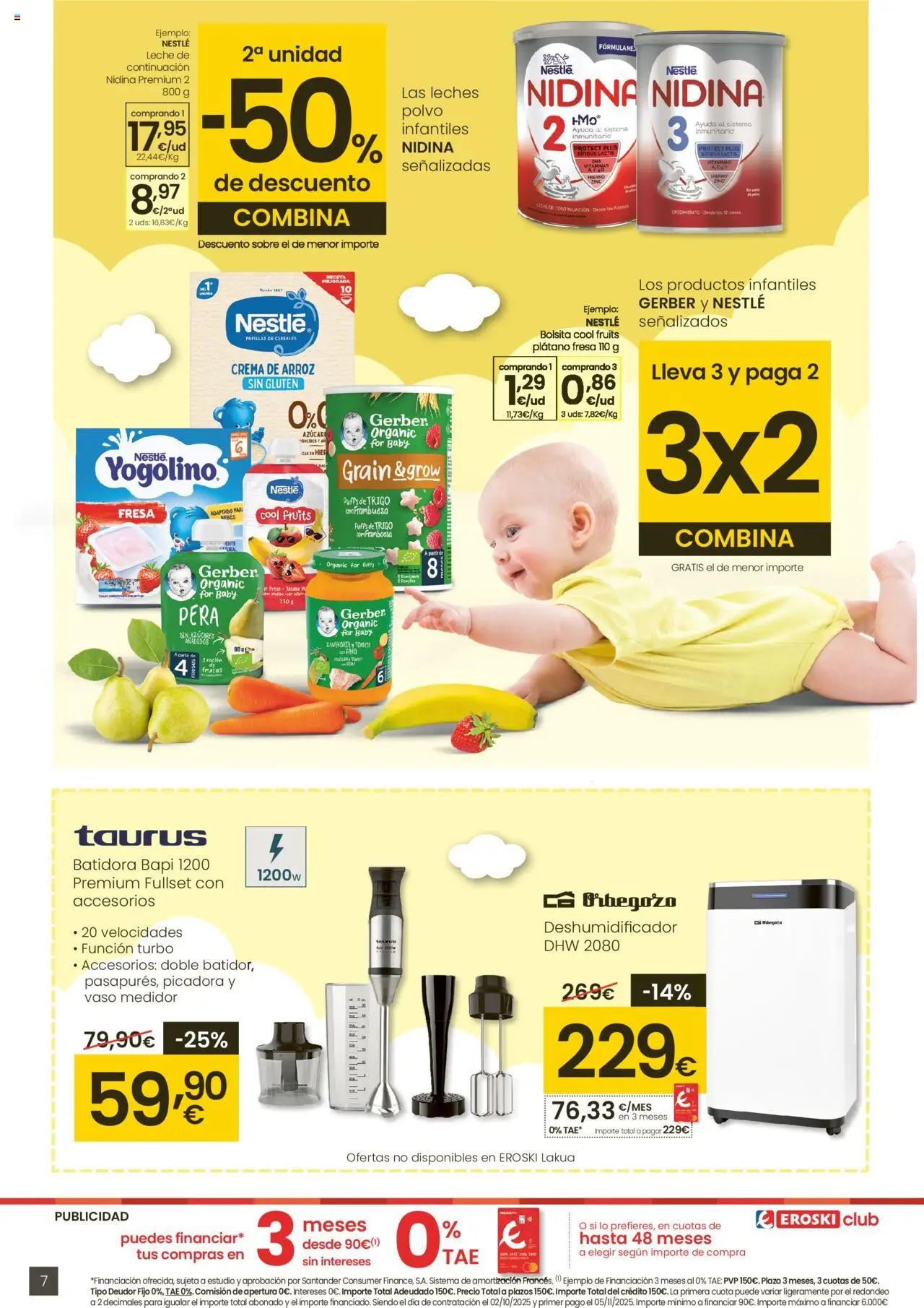 Eroski - Oh Qué peke │ válido desde el 02.10.2025 | Página: 7 | Productos: Leche, Arroz, Cereales, Zanahoria