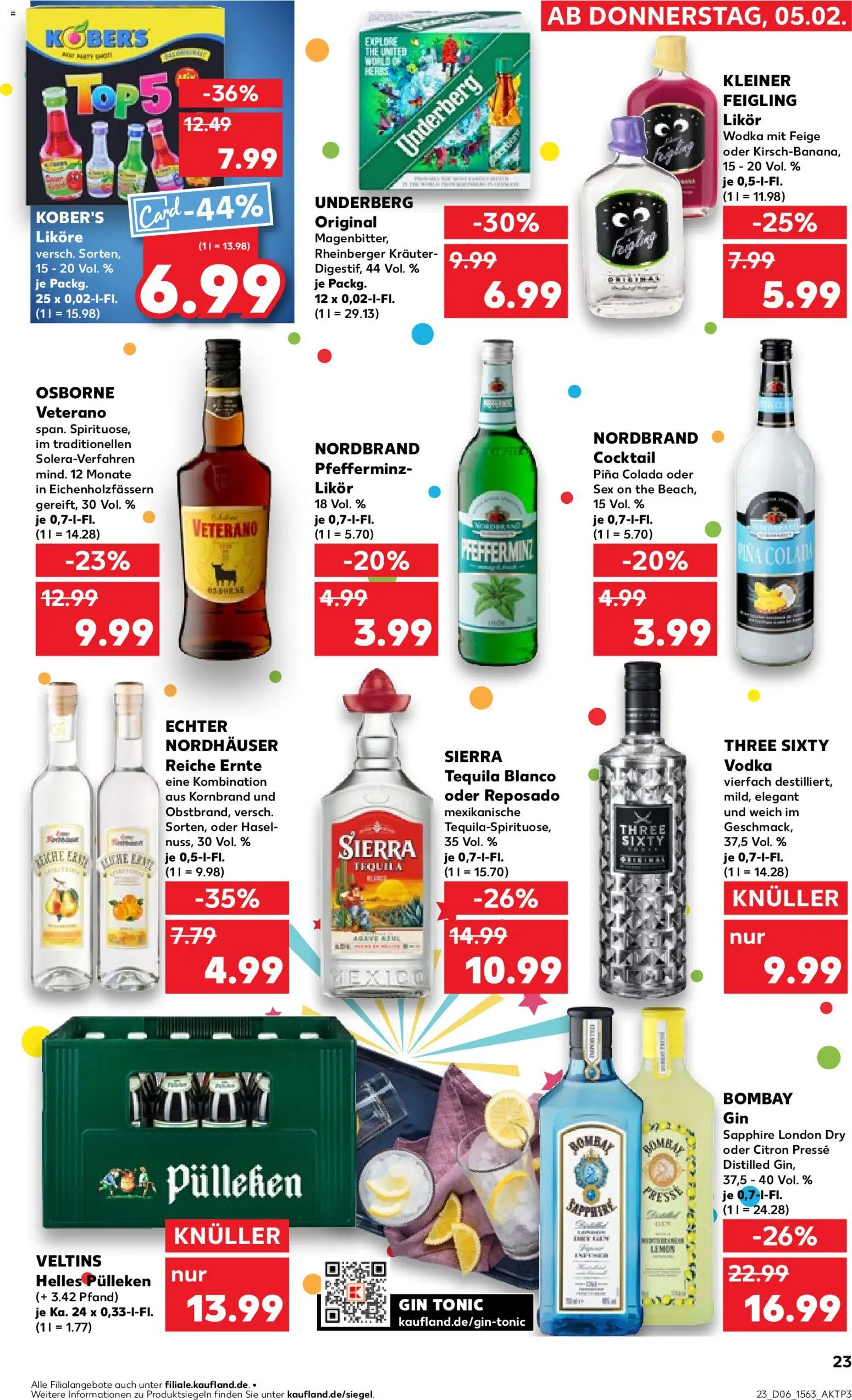 Kaufland prospekt Kiel	 – gültig ab 08.02.2026 | Seite: 23 | Produkte: Presse, Likör, Kleiner feigling, Vodka