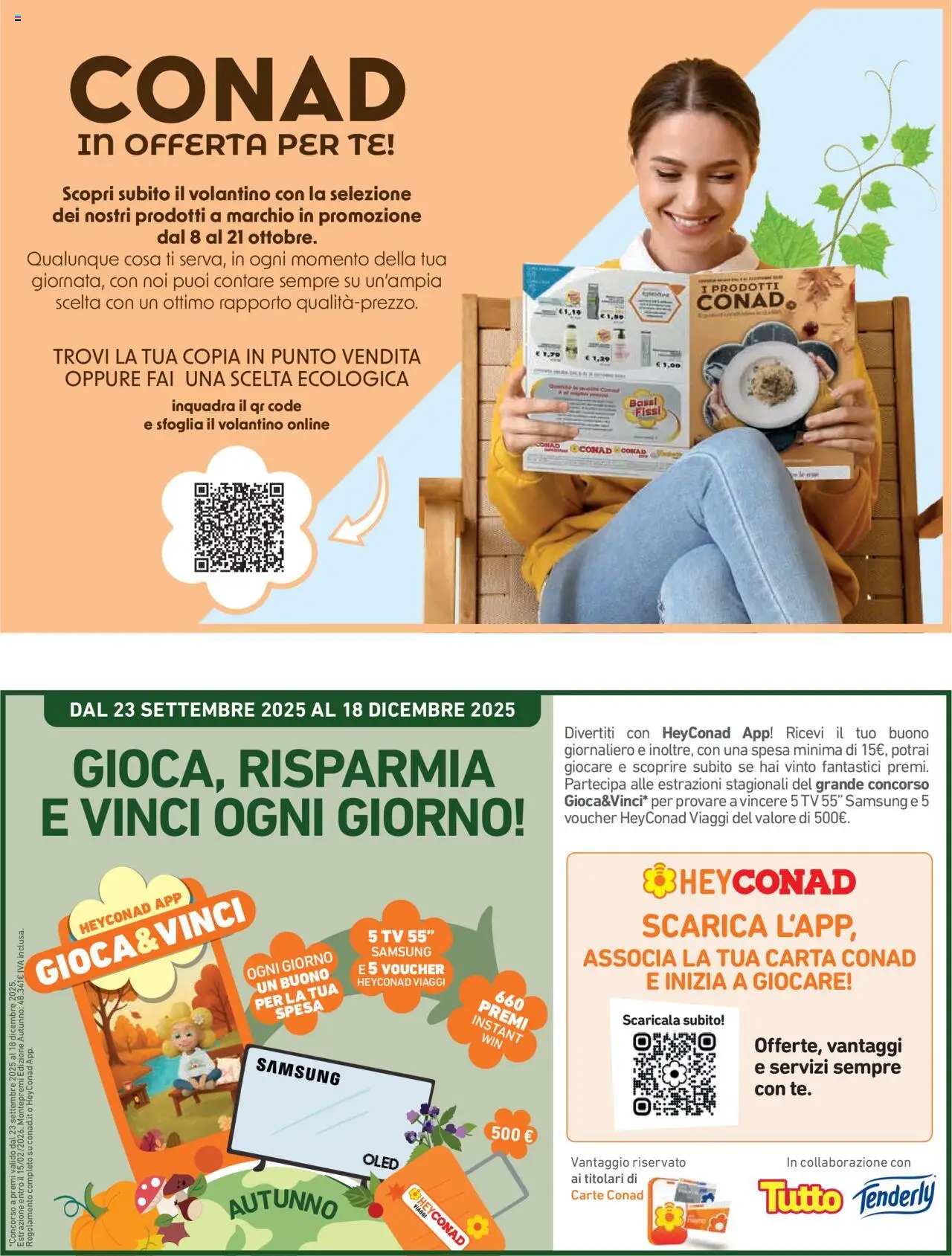 Volantino Conad del 08.10.2025 | Pagina: 26 | Prodotti: Tè, TV, Samsung