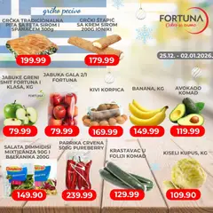 Fortuna Market nedelna ponuda - pregled Fortuna Market kataloga - važi od 25.12.2025 | Strana: 2