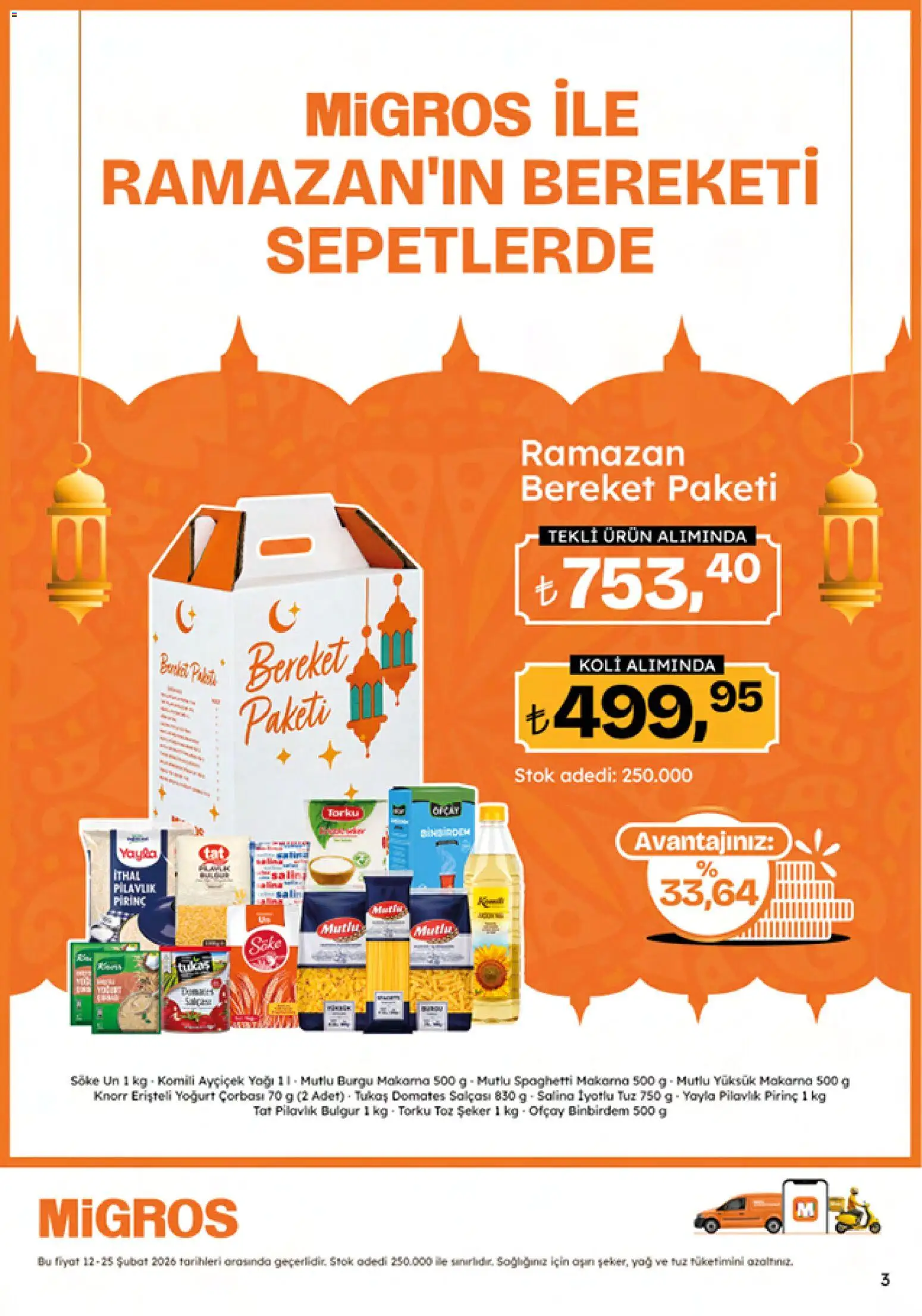 Migros Katalog - Migroskop - 12.02.2026 tarihinden itibaren geçerlidir | Sayfa: 3 | Ürünler: Pirinç, Yağ, Makarna, Tuz