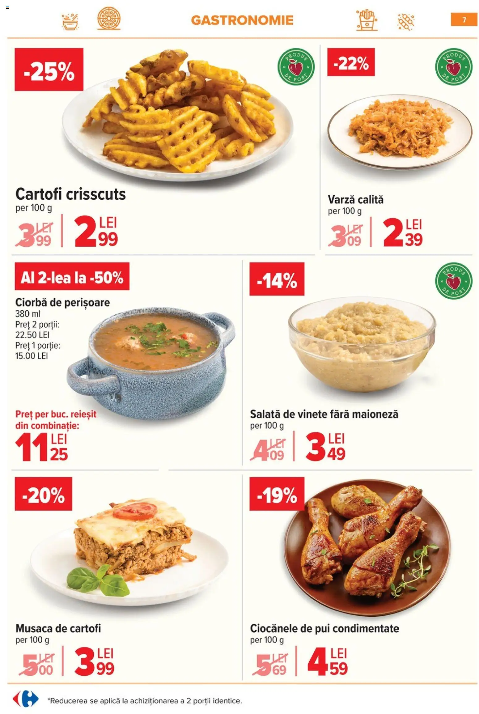 Noul catalog Carrefour – valabil de la 25.02.2026 | Pagină: 8 | Produse: Varză, Hacıyatmaz Kedi Oyuncağı, Cartofi, Maioneză