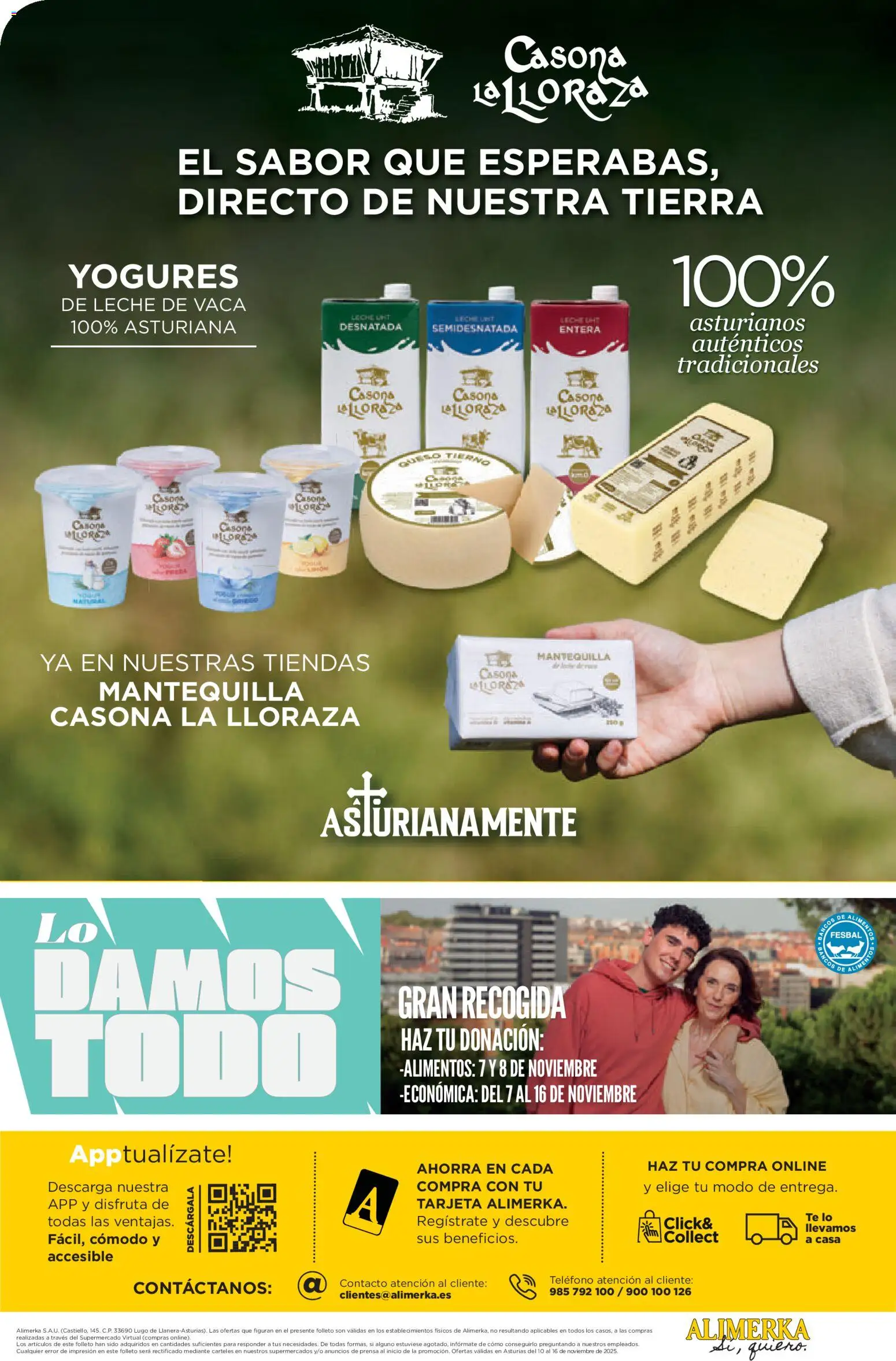Alimerka folleto Asturias │ válido desde el 10.11.2025 | Página: 12 | Productos: Leche, Teléfono, Συσκευή ροής, Κούβα