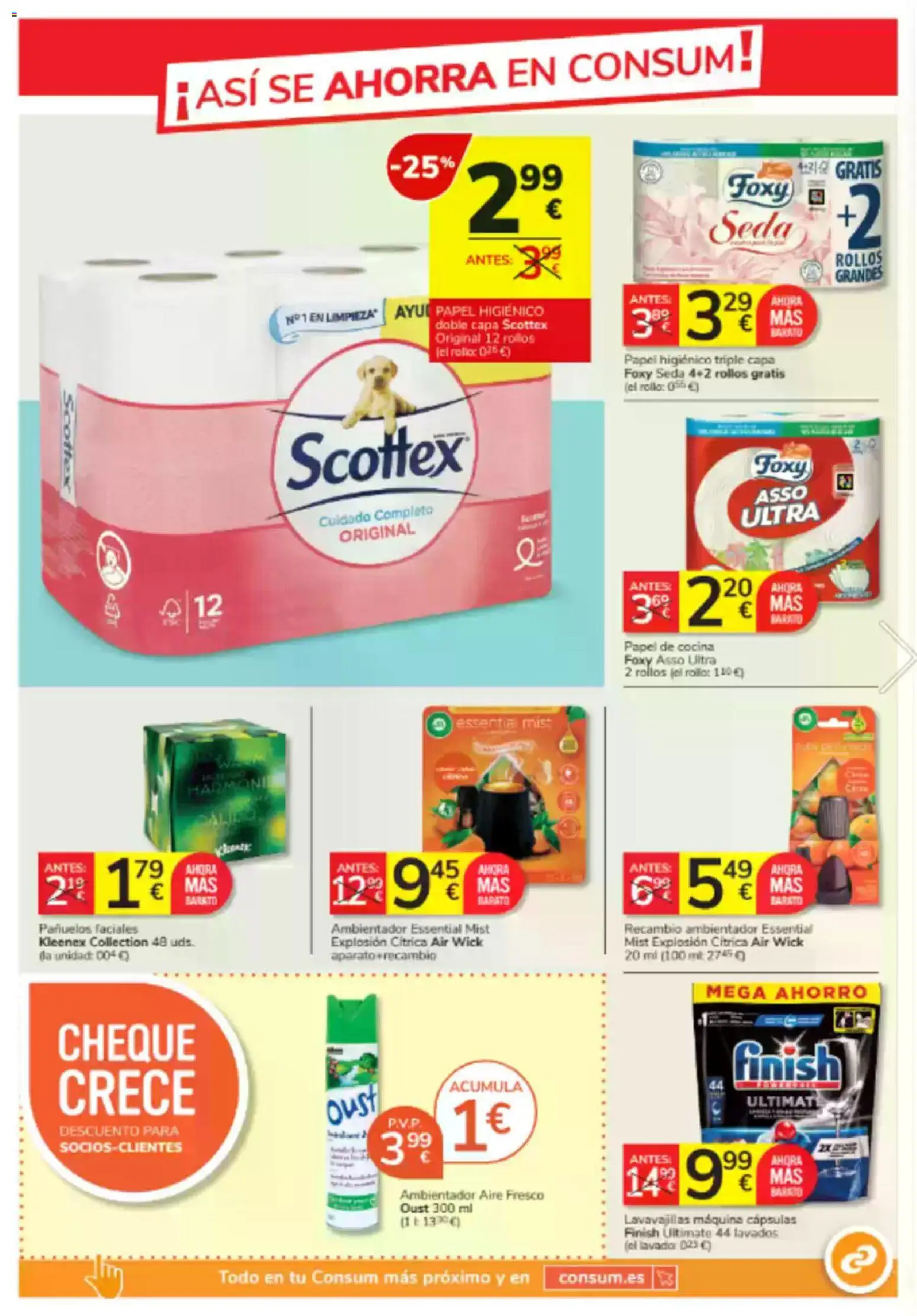 Consum folleto │ válido desde el 23.10.2025 | Página: 13 | Productos: Papel higienico, Cocina, Lavavajillas