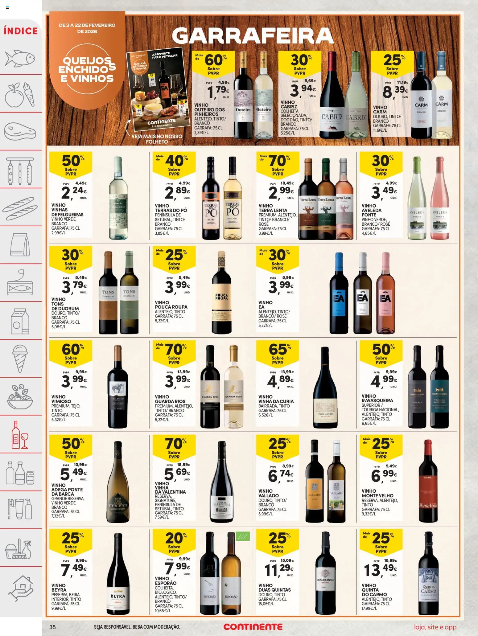 Continente folheto │ válido de 03.02.2026 | Página: 38 | Produtos: Pó, Vinho
