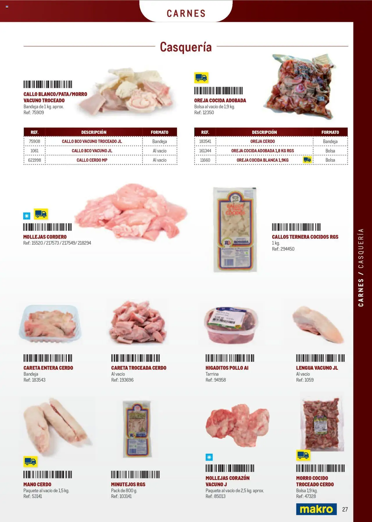 Makro - Especia Carta │ válido desde el 08.04.2025 | Página: 27 | Productos: Cerdo, Bolsa, Φίλτρο καφέ, Bandeja