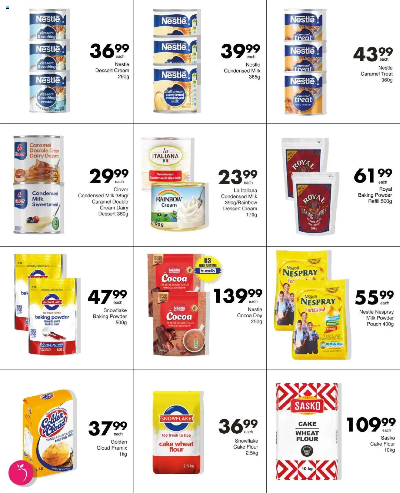 Save Specials │ valid from 31.07.2025 | Page: 28 | Products: Cake, Condensed milk, Chocolate, Powder