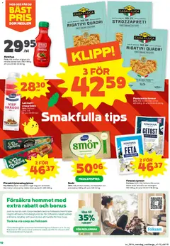 Coop Forum erbjudanden - Förhandsvisning av reklamblad från butik Coop Forum aktuell från 30.03.2026 | Sida: 10 | Produkter: Ring, Tomater, Pasta, Vispgrädde