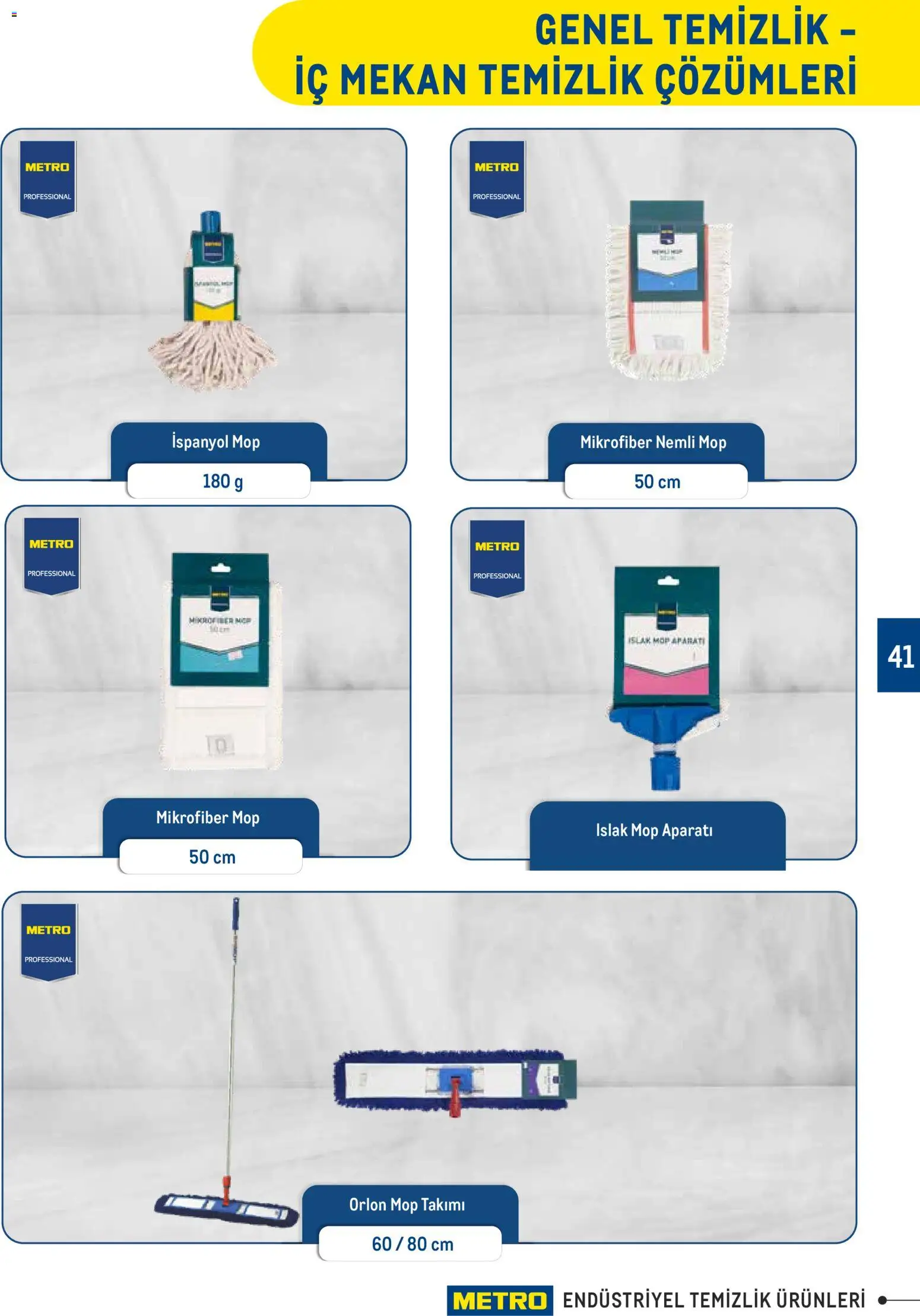 Metro - Endüstriyel Temizlik Ürünleri - 30.12.2025 tarihinden itibaren geçerlidir | Sayfa: 41
