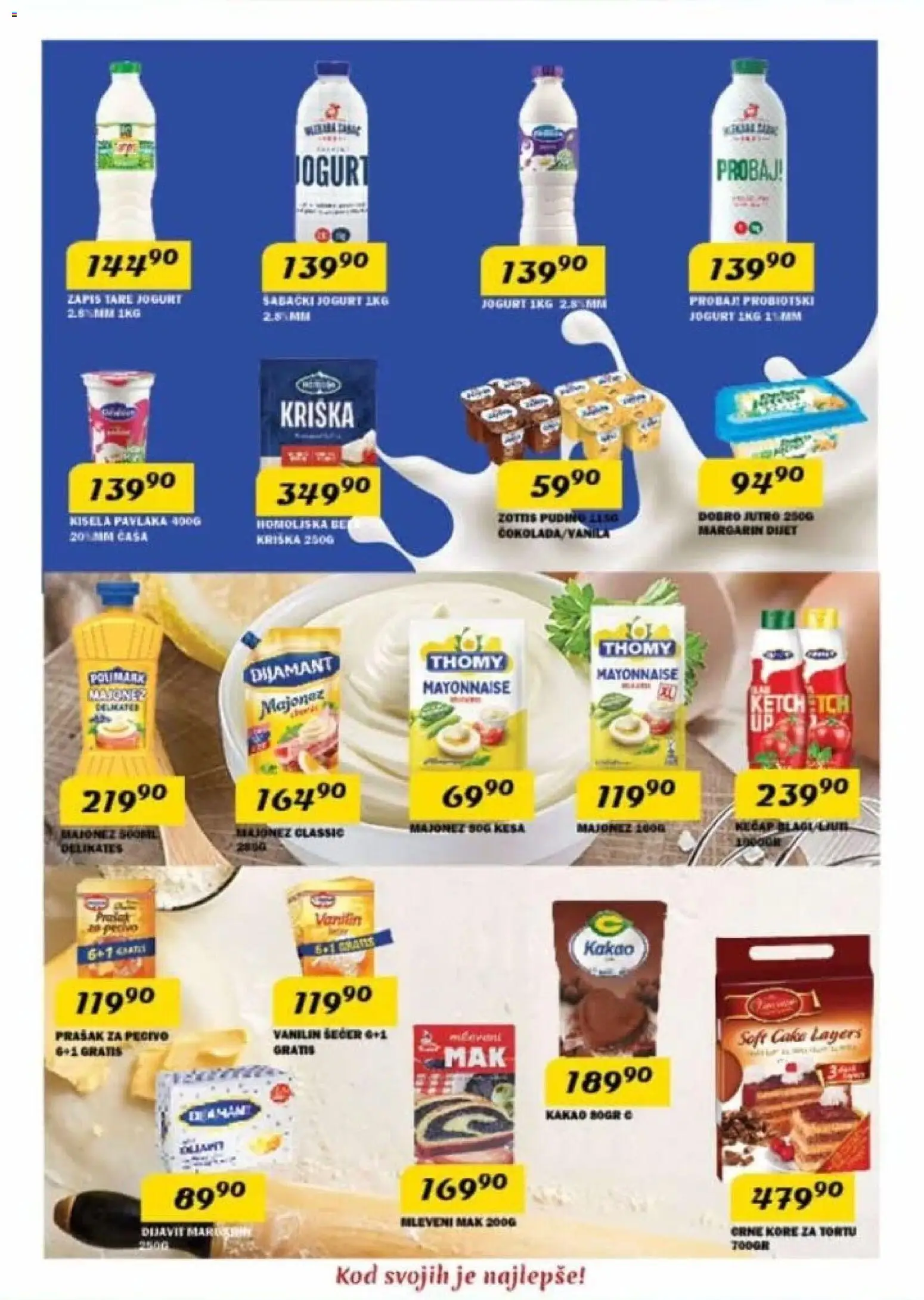 VP Dima katalog - važi od 15.01.2026 | Strana: 6 | Proizvode: Kisela pavlaka, Puding, Mak, Kore za tortu
