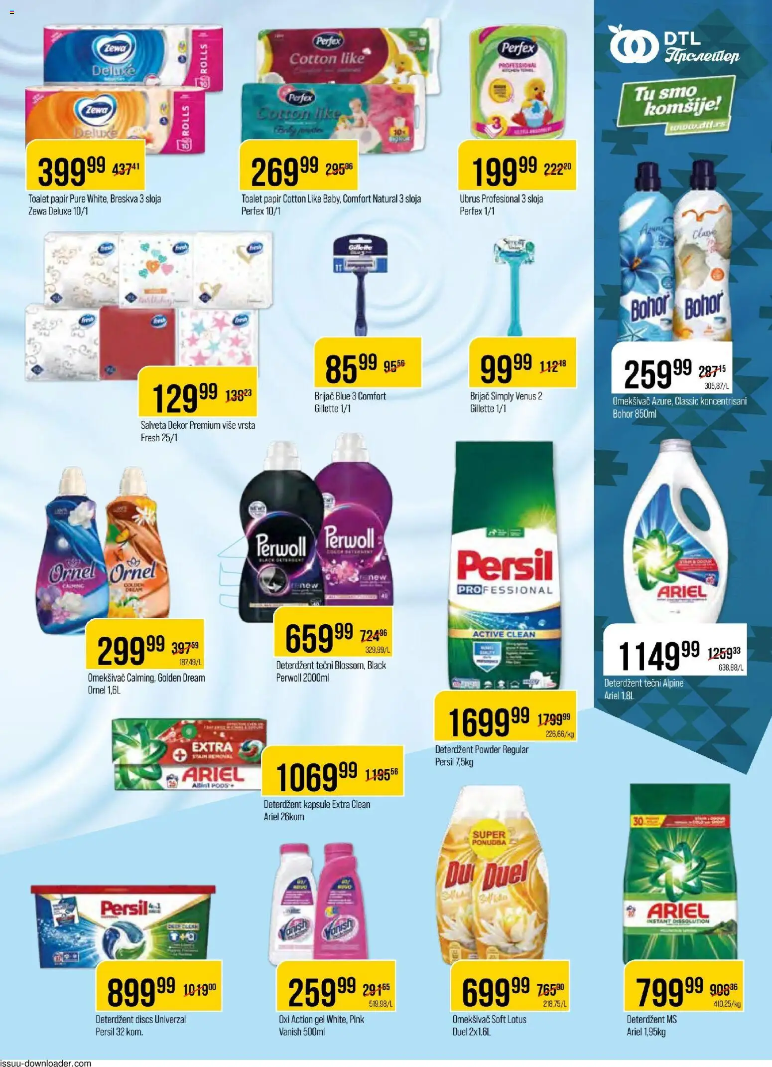 Metalac Proleter katalog - važi od 28.01.2026 | Strana: 11 | Proizvode: Deterdžent, Gillette, Brijač, Ubrus