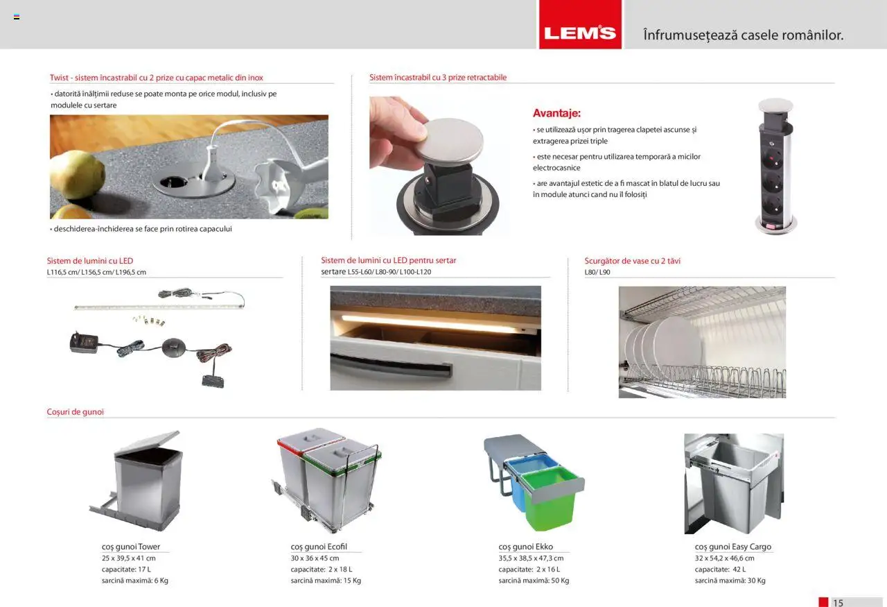 Noul catalog Lem’s – valabil de la 17.11.2023 | Pagină: 15 | Produse: Prize, Coș
