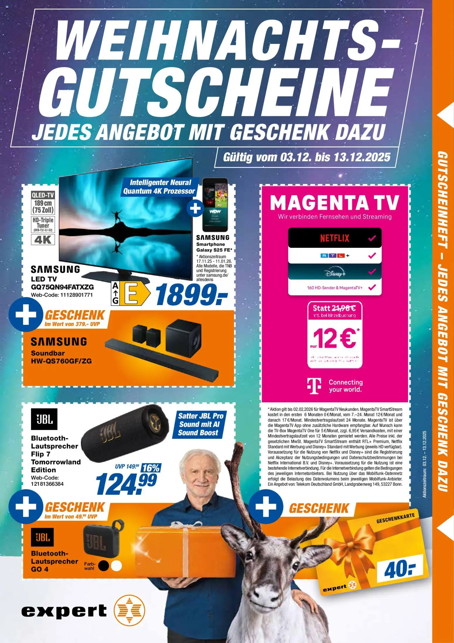 Expert  Aktuelle Beilage – gültig ab 05.12.2025 | Seite: 13 | Produkte: Fernsehen, Samsung, Soundbar, TV