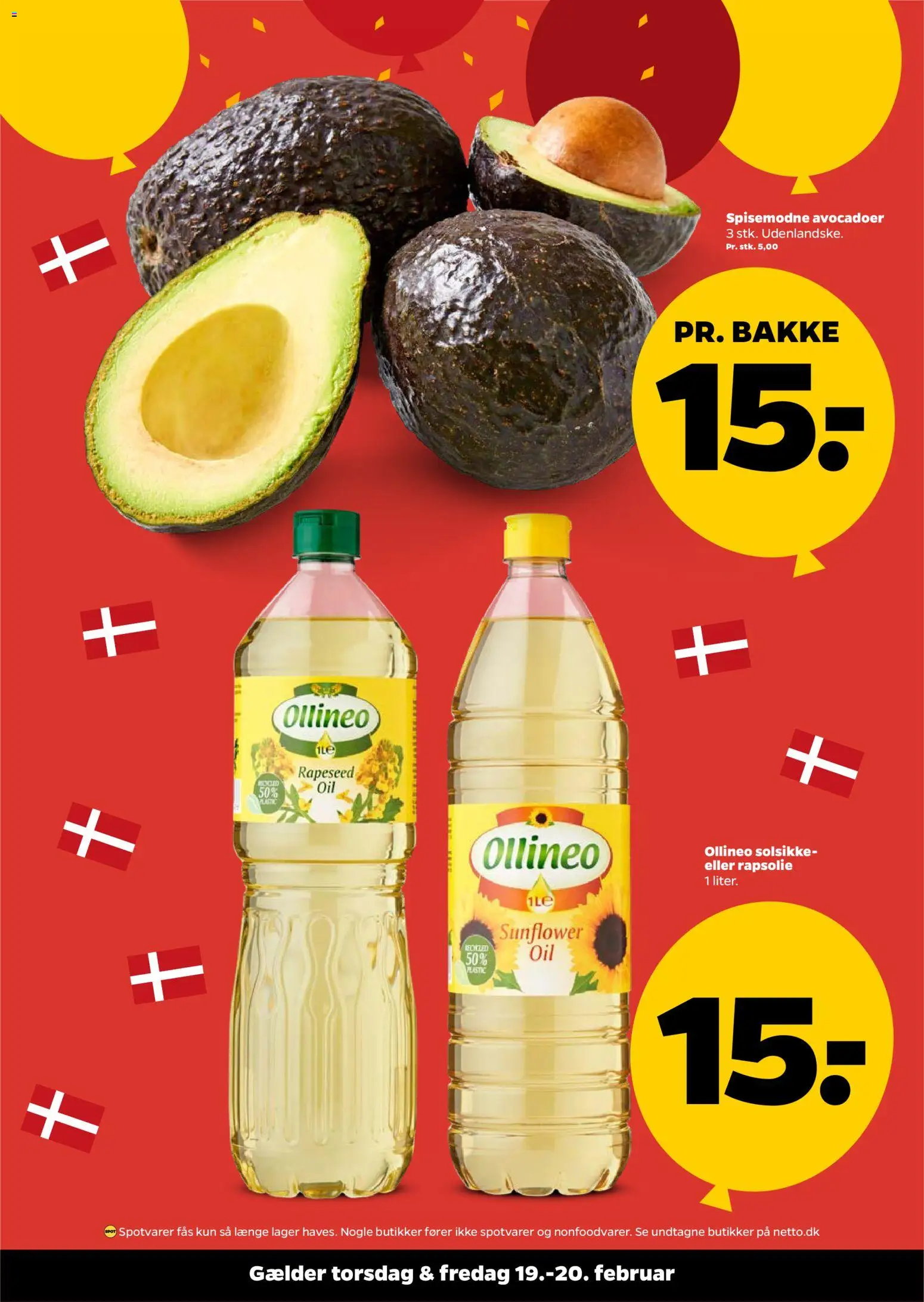 Netto tilbudsavis – gyldig fra 19.02.2026 | Side: 4 | Produkter: Rapsolie, Avocado