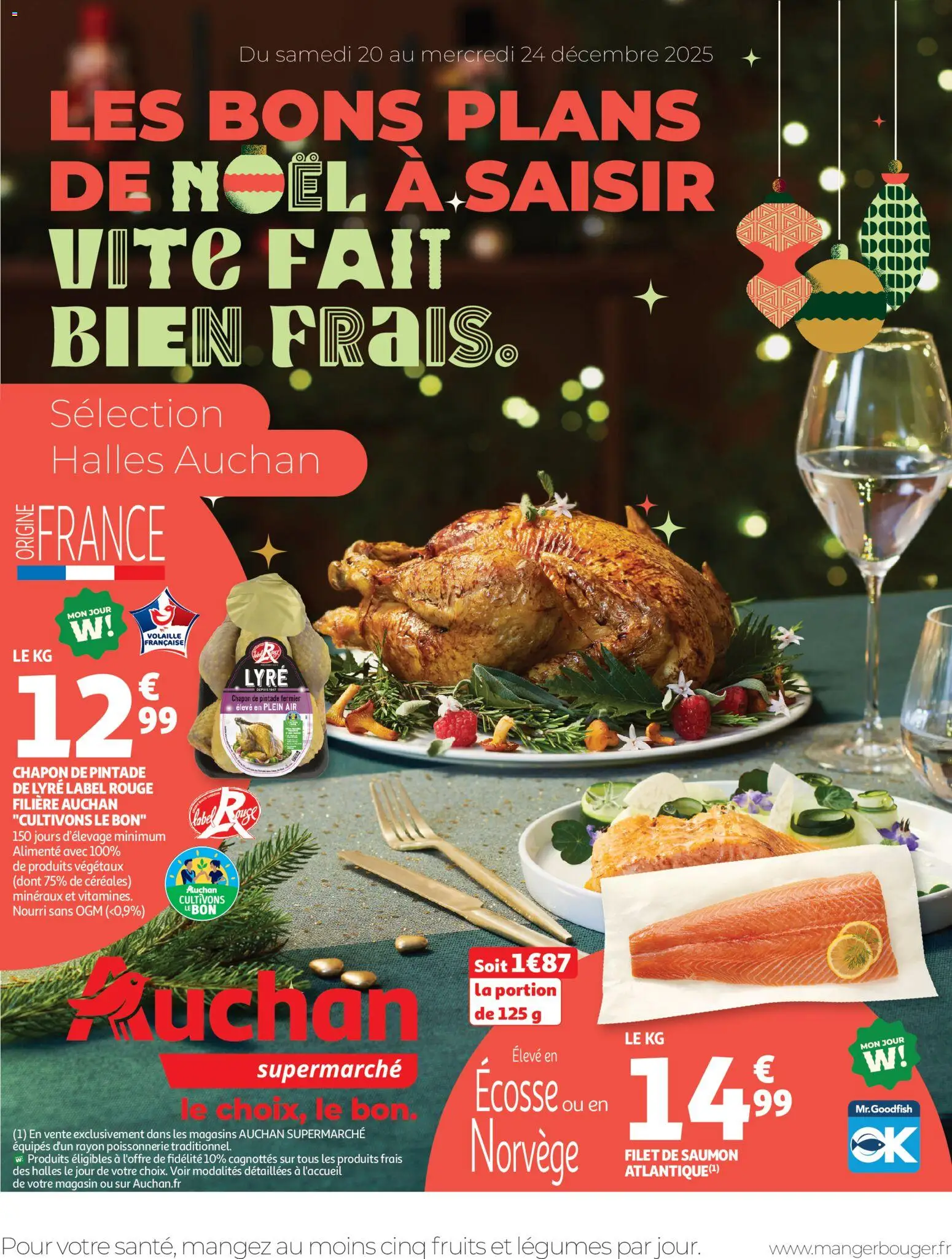 {H1} | Page: 1 | Produits: Poissonnerie, Filet de saumon, Pintade, Saumon