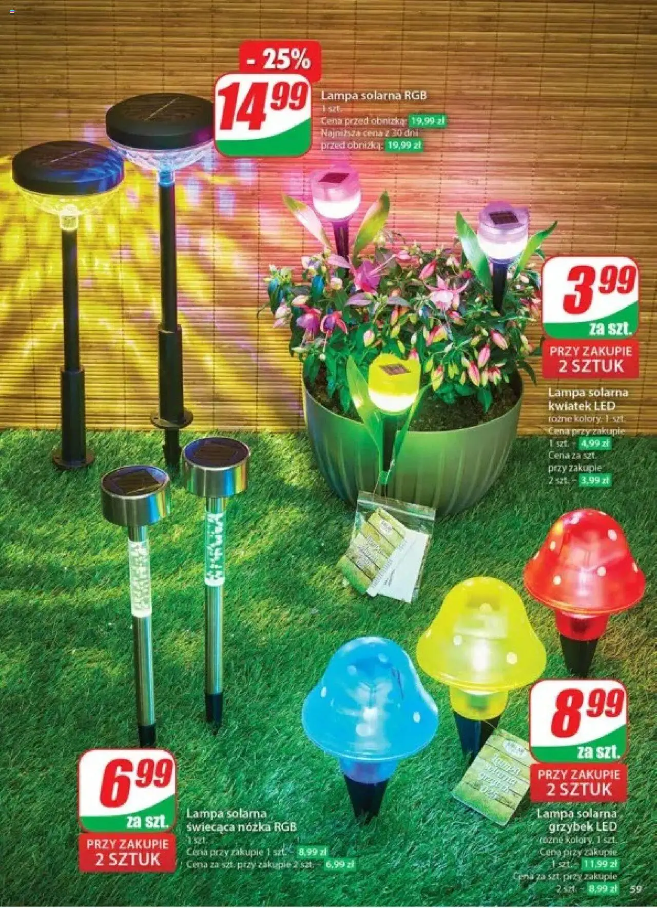 Dino Gazetka od 28.05.2025 | Strona: 59 | Produkty: Lampa solarna, Lampa