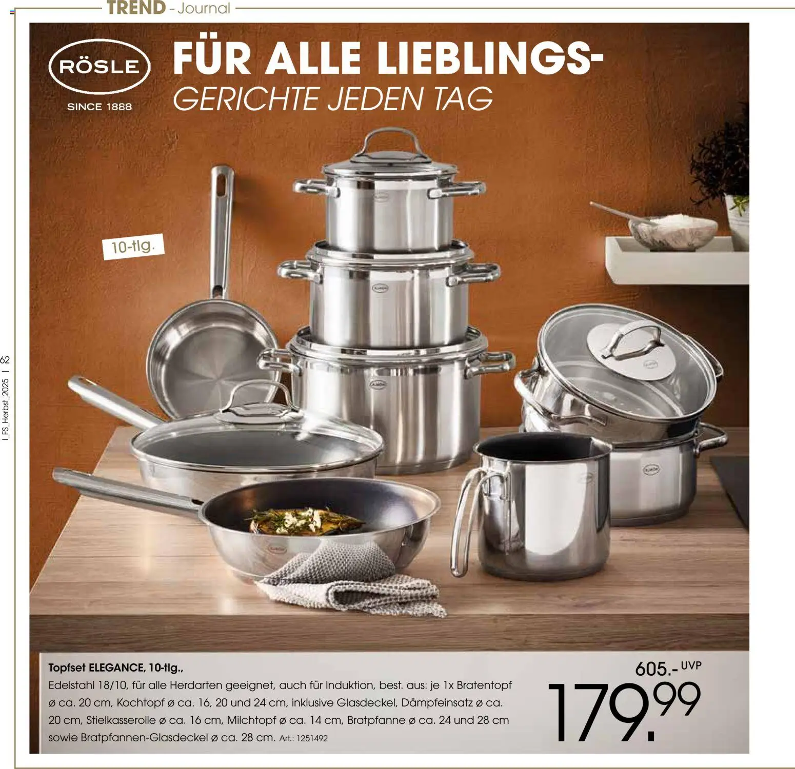 Zurbrüggen Trend-Journal Herbst – gültig ab 21.10.2025 | Seite: 62