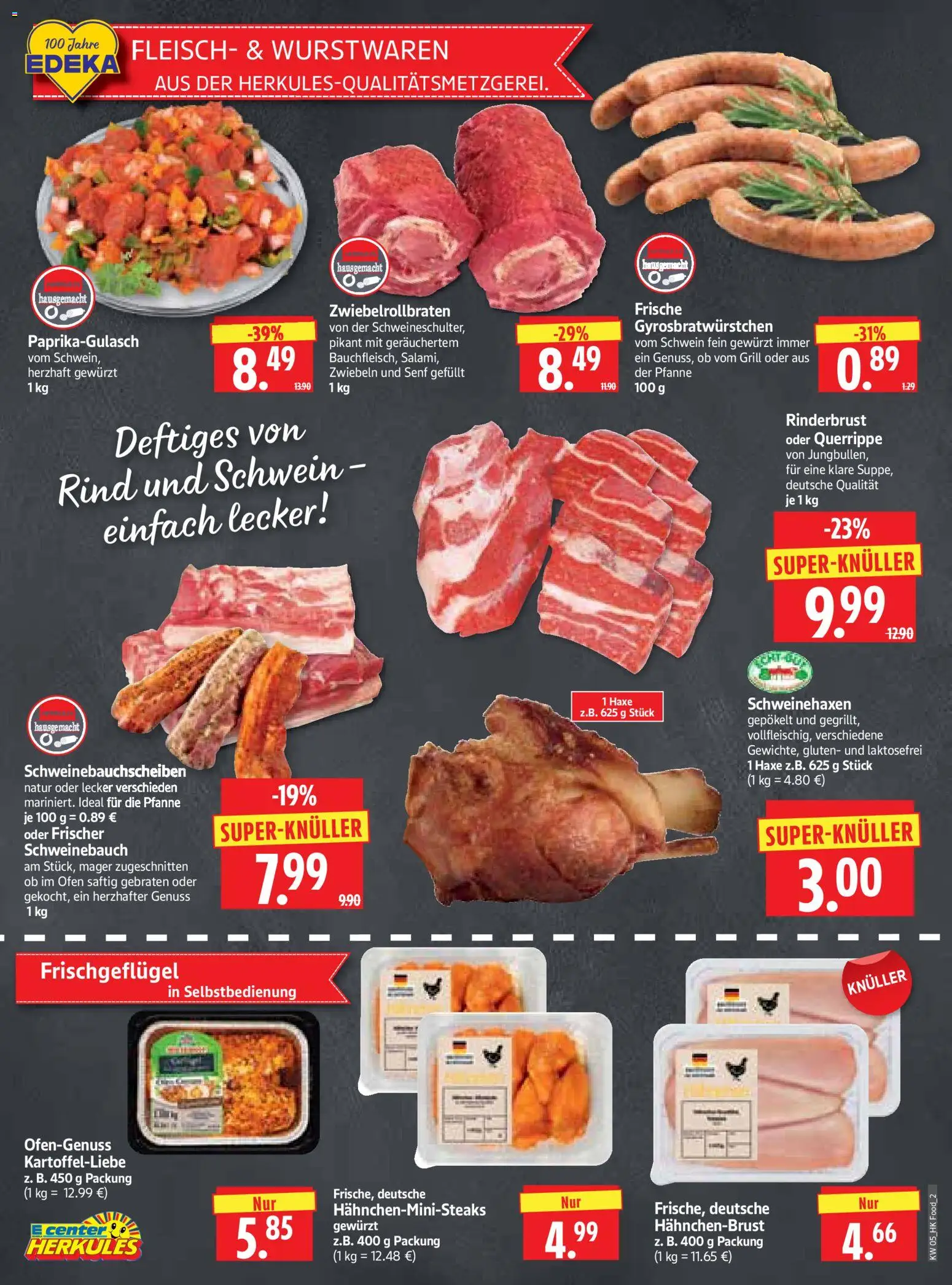HERKULES Prospekt 	 – gültig ab 26.01.2026 | Seite: 2 | Produkte: Ofen, Grill, Zwiebeln, Salami