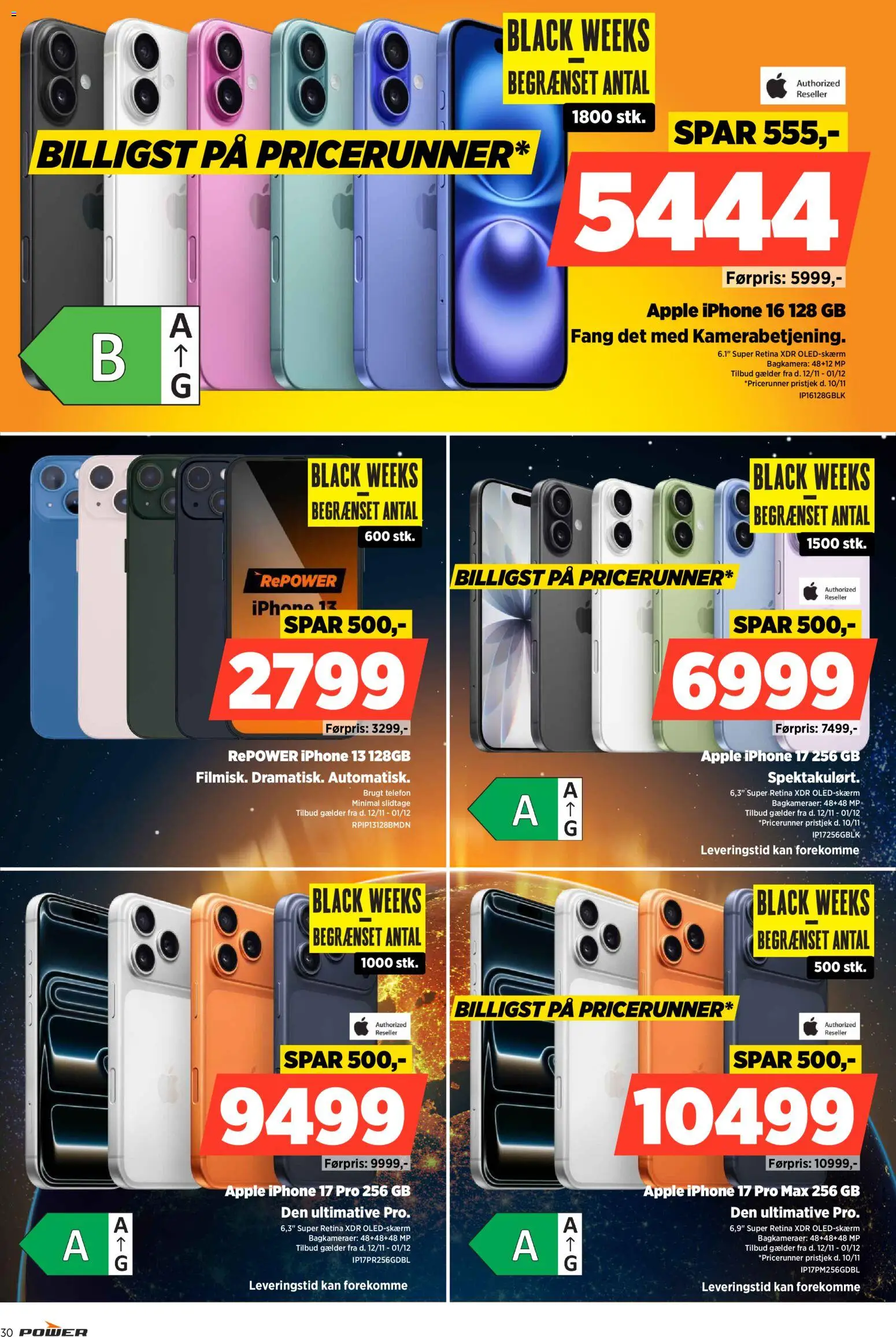 Power tilbudsavis – gyldig fra 12.11.2025 | Side: 30 | Produkter: Telefon