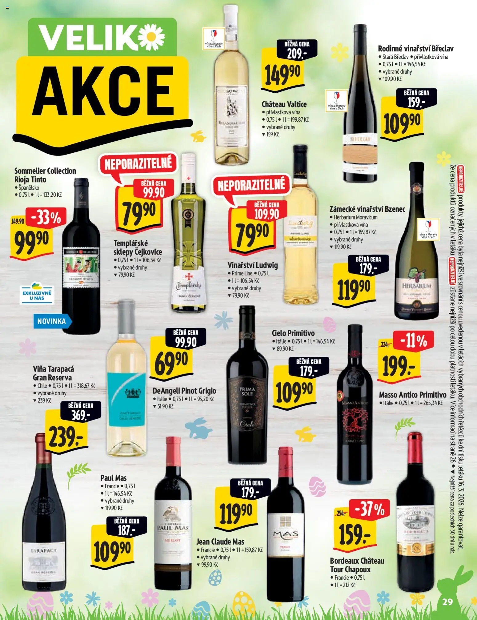 Albert katalog - Hypermarket od 25.03.2026 | Strana: 29 | Produkty: Tarapaca, Primitivo, Pinot Grigio