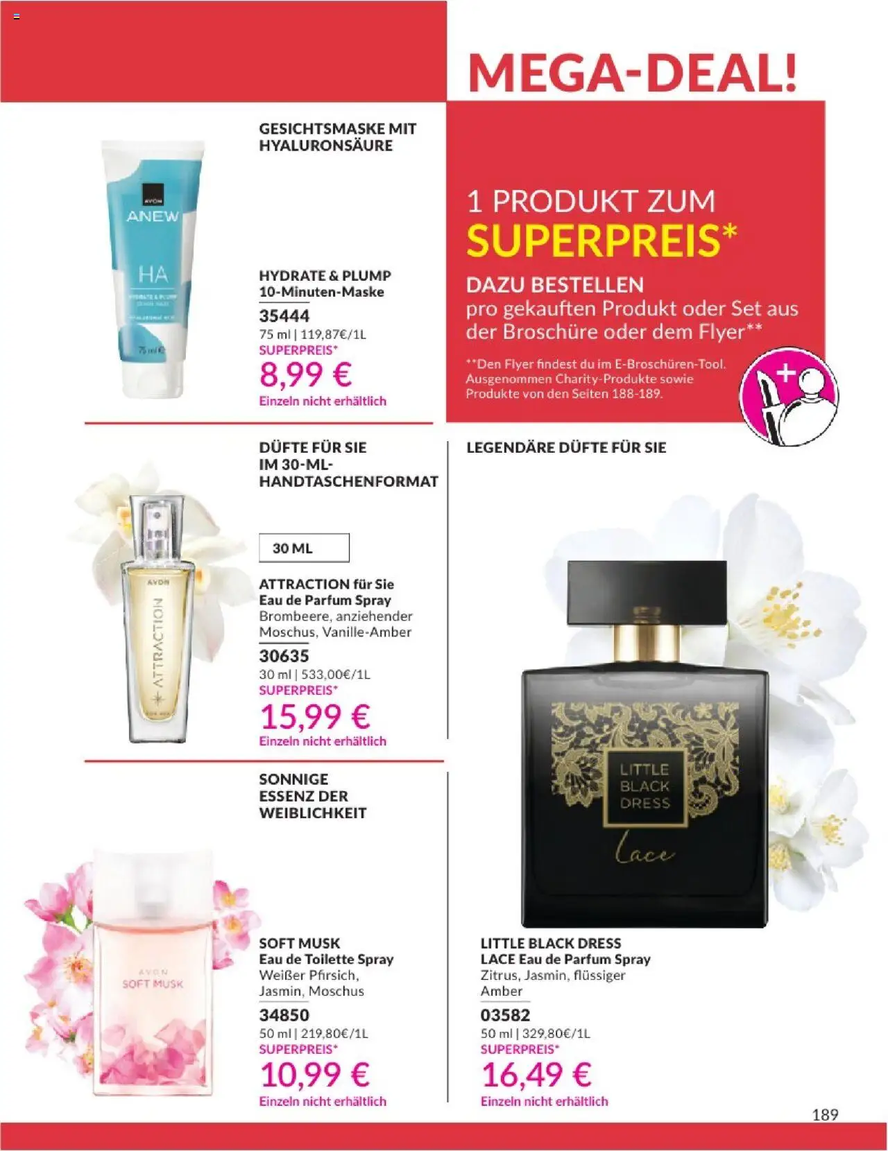 AVON Katalog August 2025 - gültig ab dem 01.08.2025 | Seite: 191 | Produkte: Toilette, Parfüm, Eau de Parfum, Gesichtsmaske