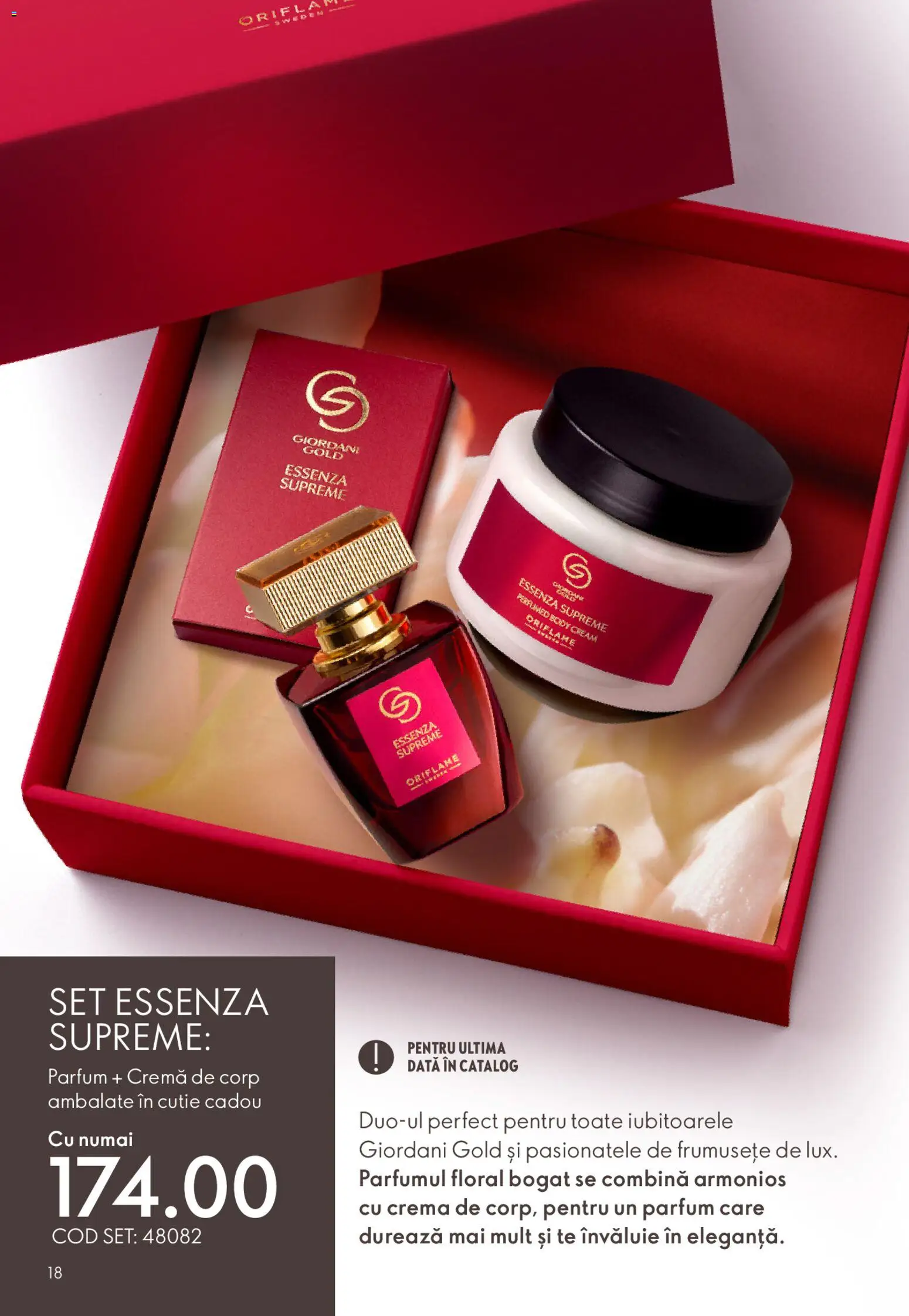 Noul catalog Oriflame – valabil de la 11.02.2026 | Pagină: 18 | Produse: Body, Cutie, Parfum, Cremă
