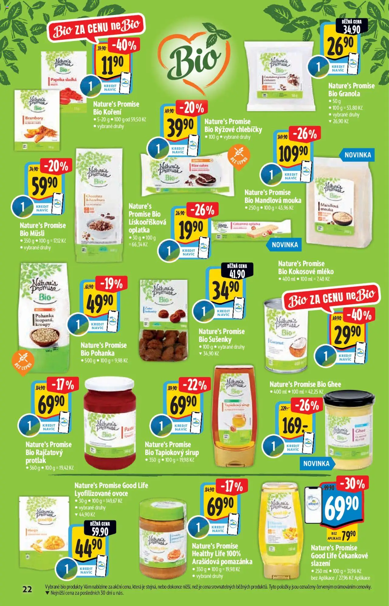Albert leták - Hypermarket - Bio od 03.09.2025 | Strana: 22 | Produkty: Pohanka, Mouka, Lyofilizované ovoce, Arašídová pomazánka