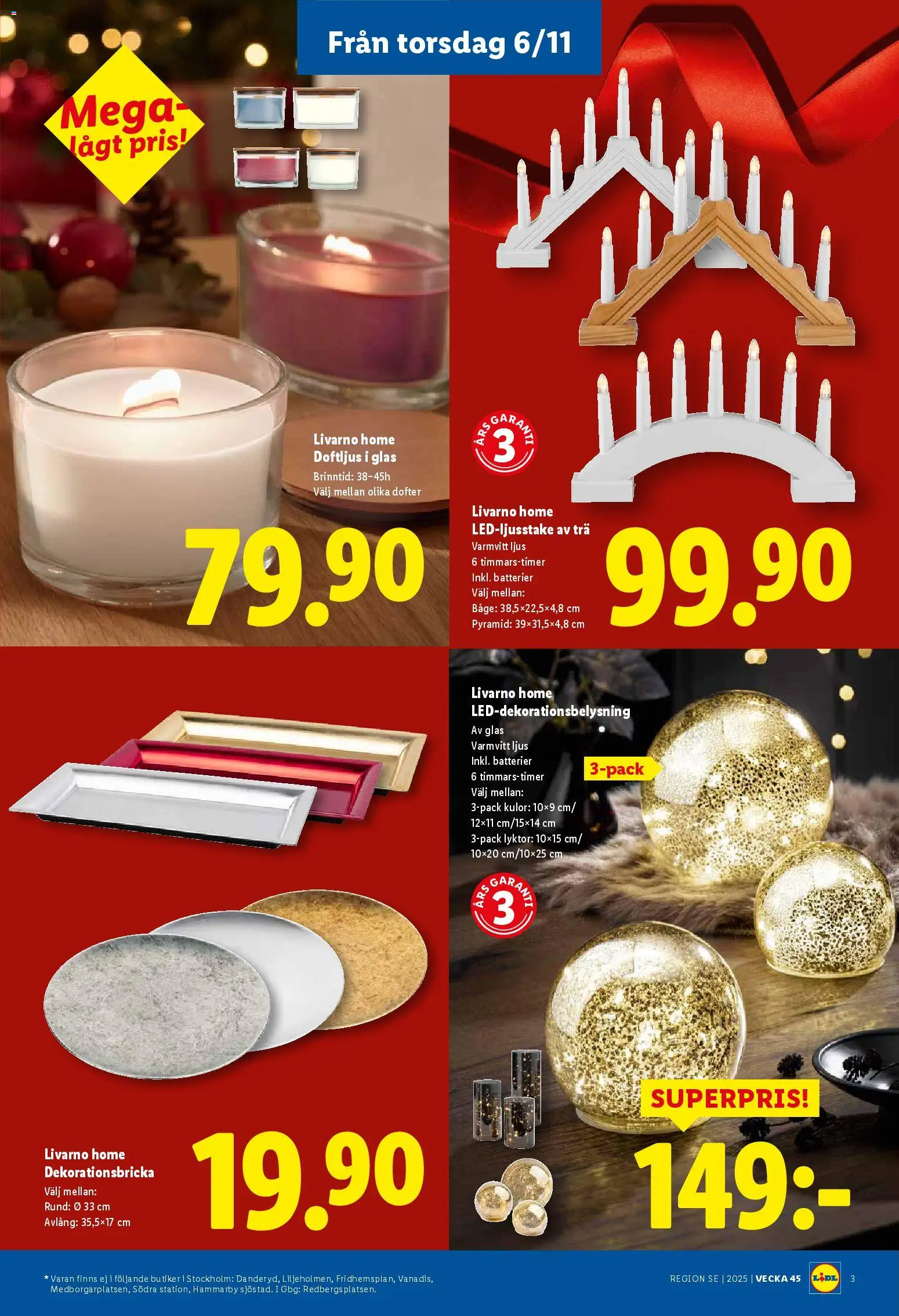 Lidl reklamblad aktuell från 13.10.2025 | Sida: 3 | Produkter: Batterier, Ljus