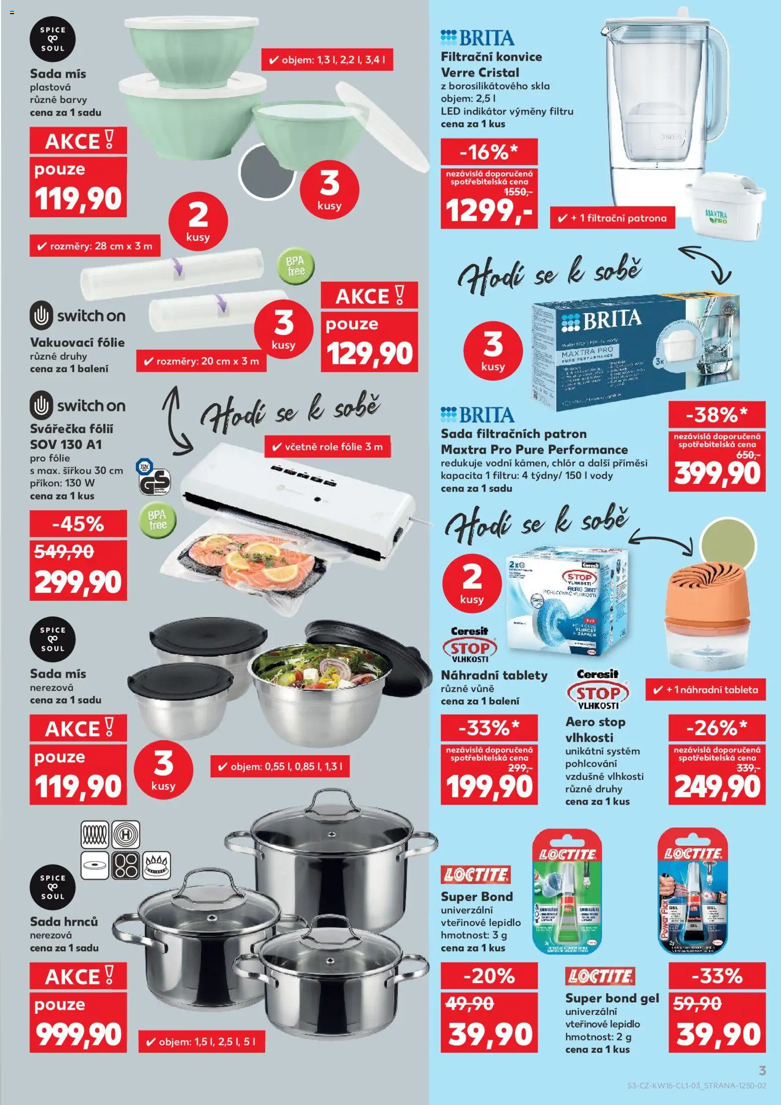 Kaufland leták - Brno od 15.04.2026 | Strana: 3 | Produkty: Filtrační konvice, Konvice, Switch On, Miš