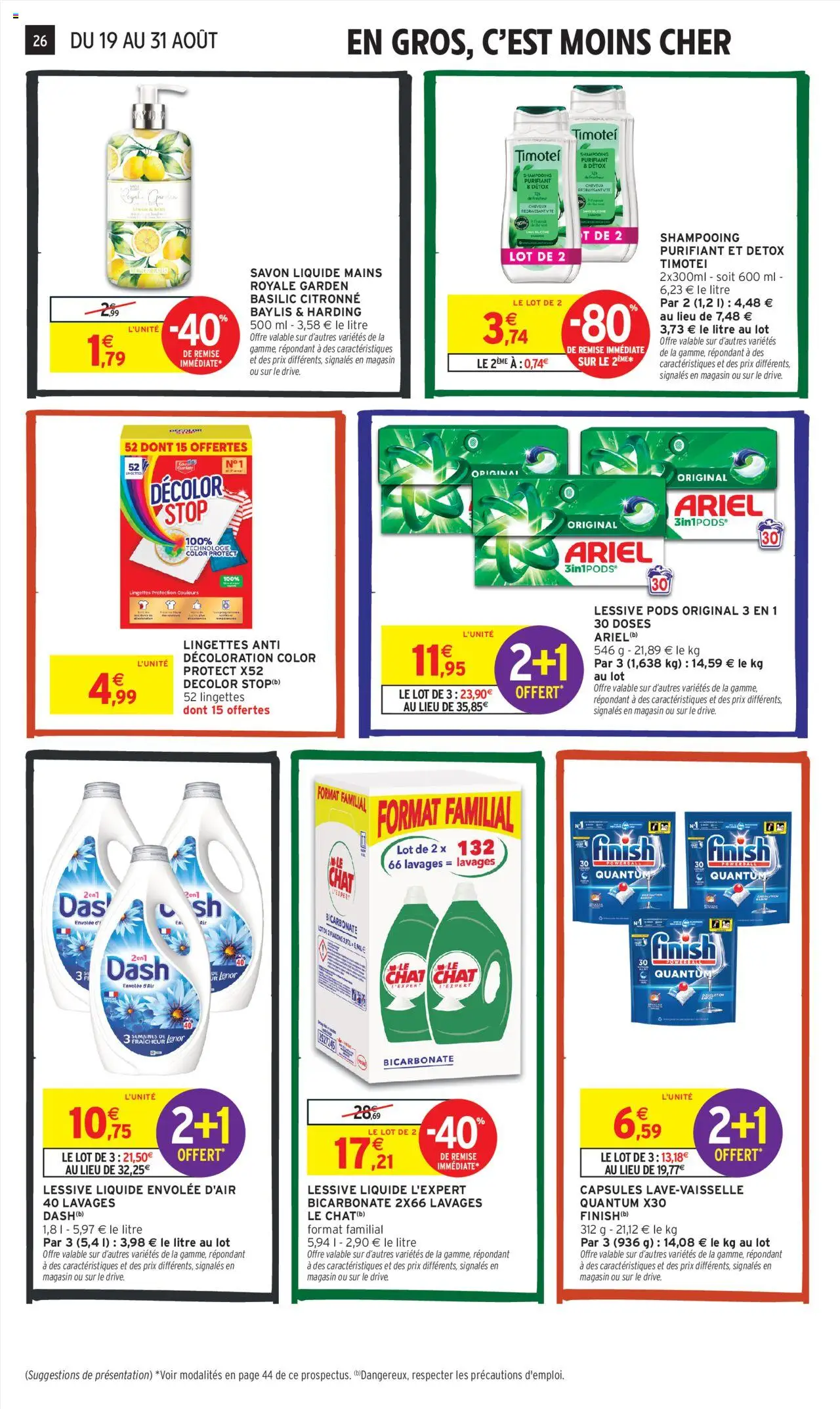  | Page: 26 | Produits: Lenor, Savon, Détergent, Lessive
