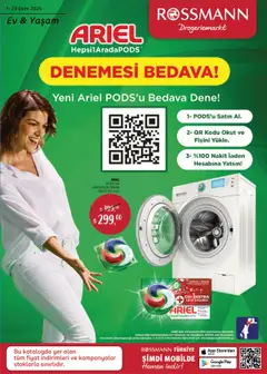 01.10.2025 tarihinden itibaren geçerli olan Rossmann kataloğu önizlemesi