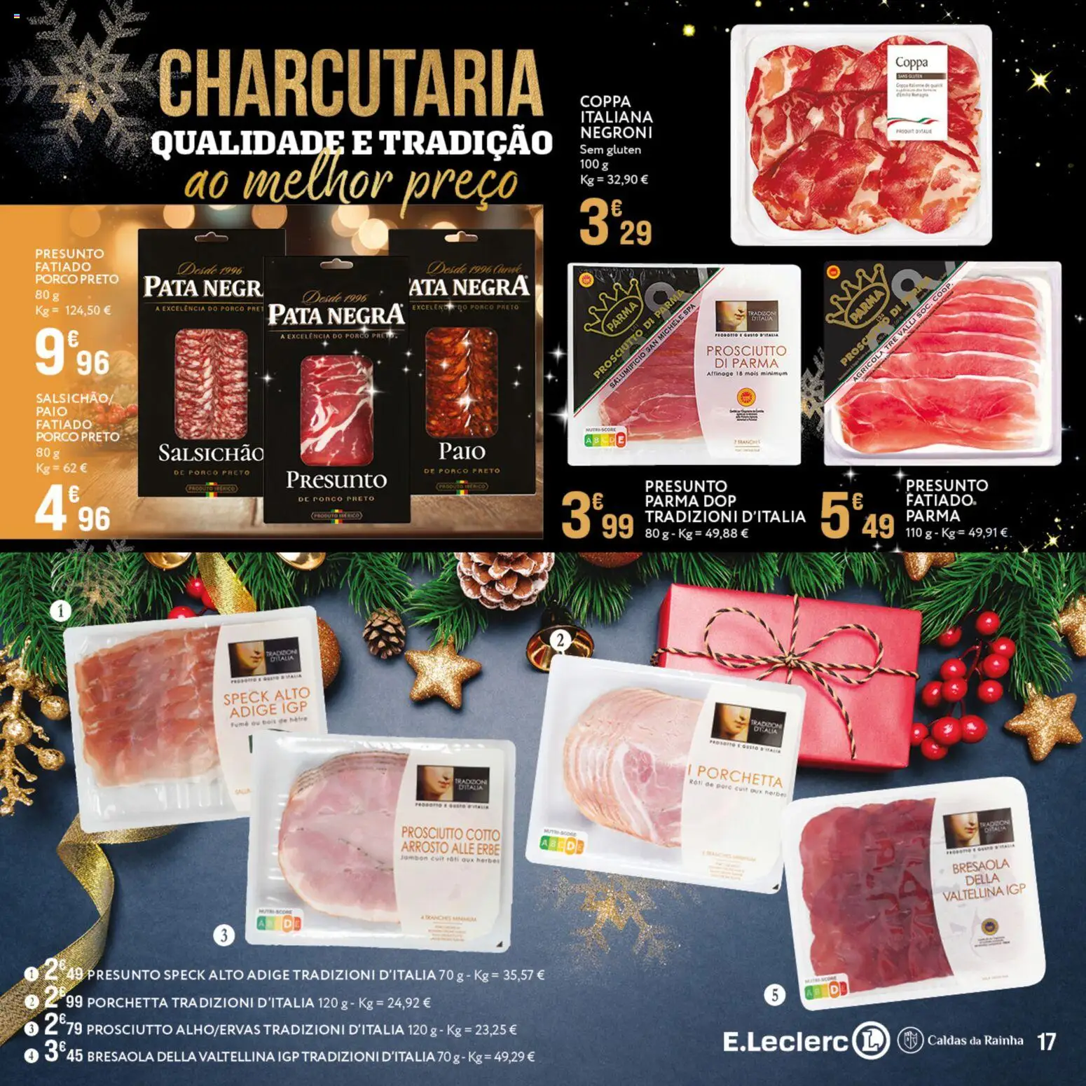 E.Leclerc - Folheto Gourmet Caldas da Rainha │ válido de 16.12.2025 | Página: 17 | Produtos: Presunto