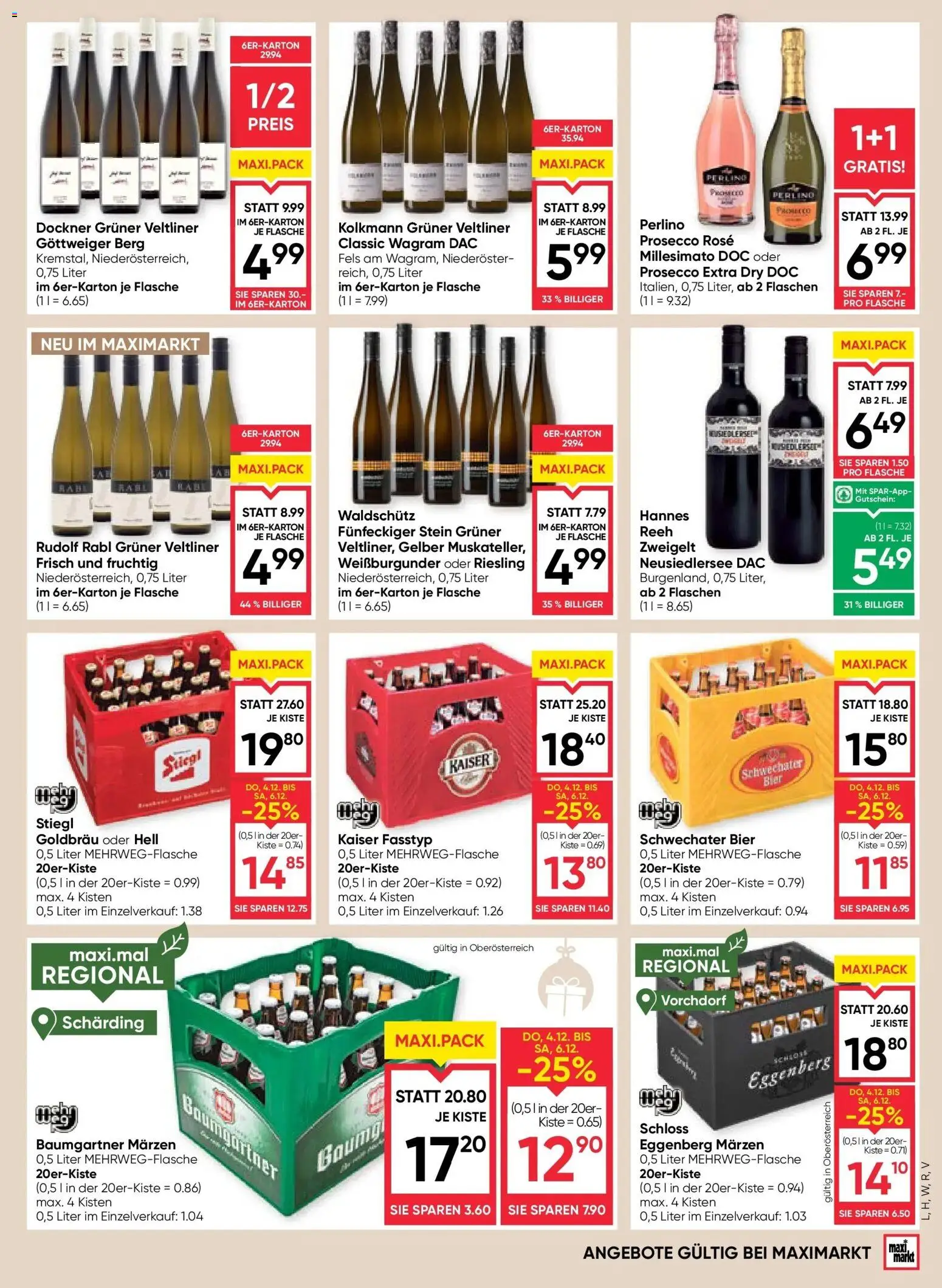 Maximarkt Vöcklabruck, Ried gültig ab 04.12.2025 | Seite: 15 | Produkte: Bier