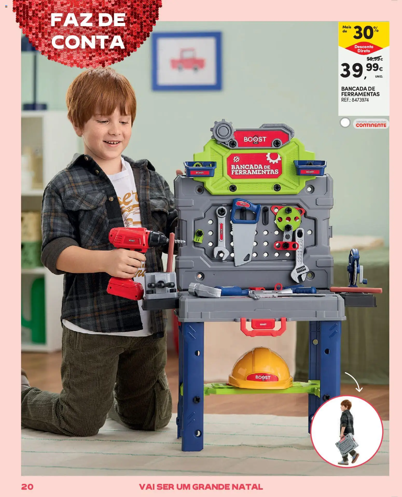 Continente - Brinquedos │ válido de 13.11.2025 | Página: 20 | Produtos: Bancada, Ferramentas