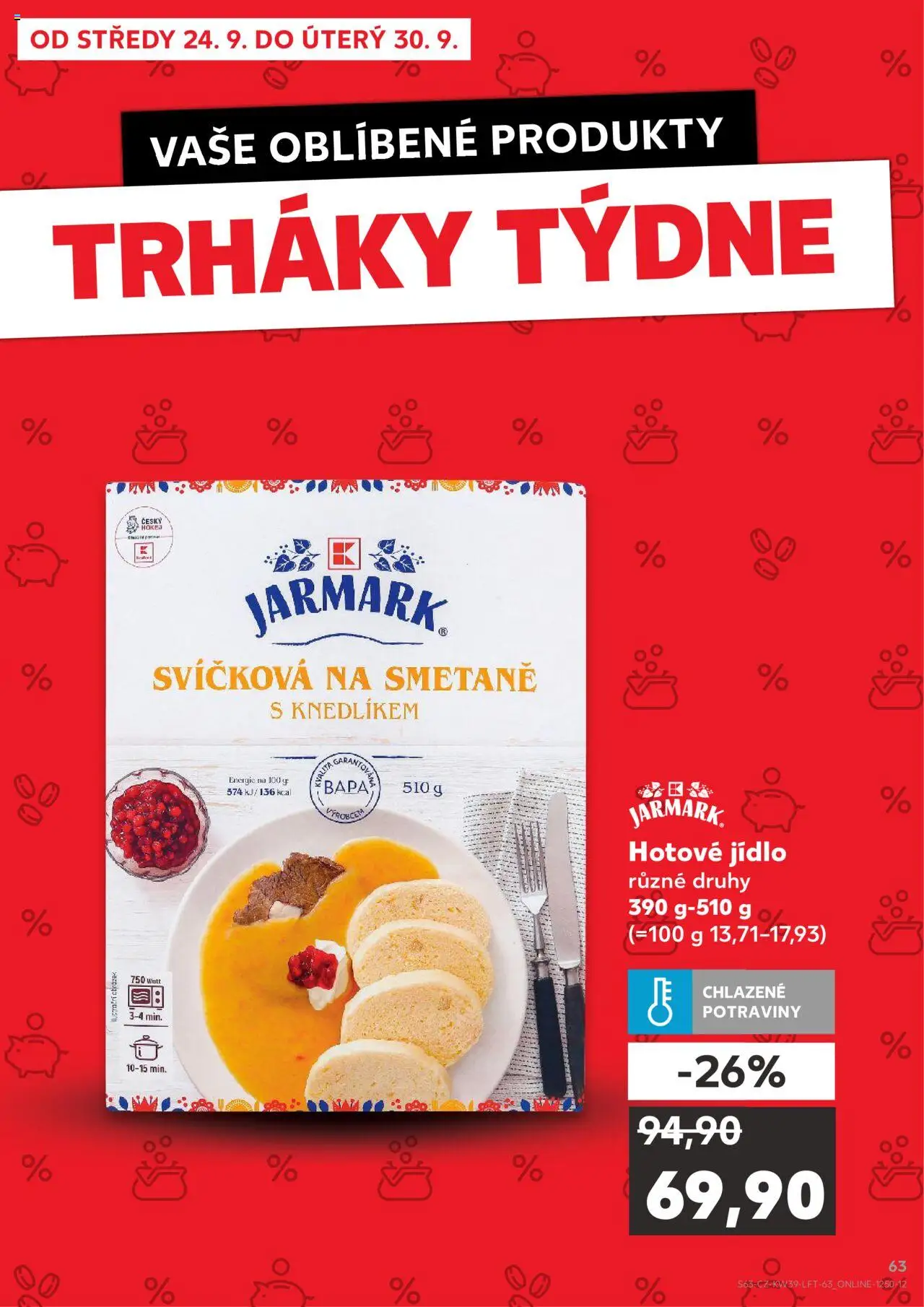 Kaufland leták od 24.09.2025 | Strana: 63 | Produkty: Potraviny