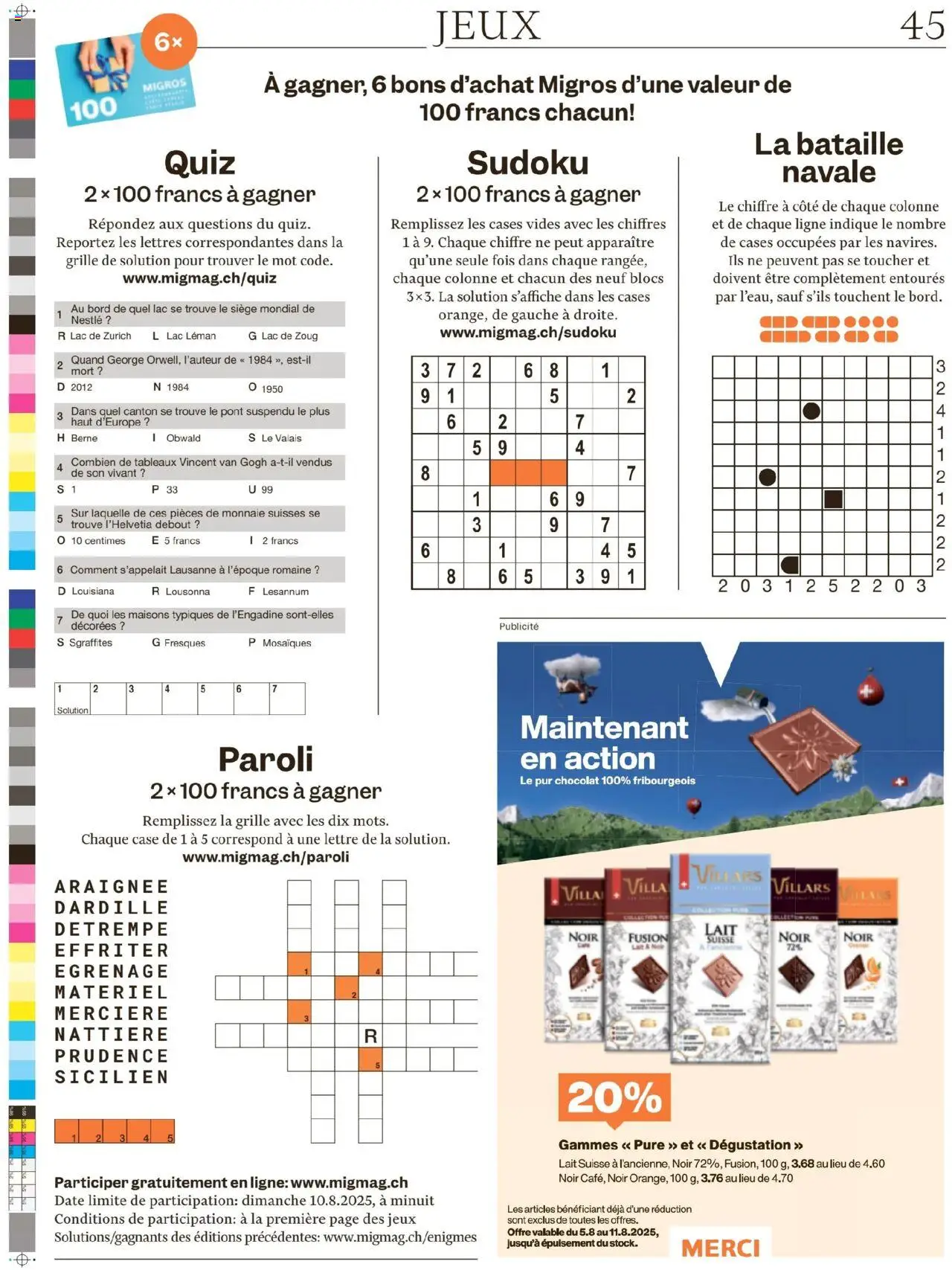 Migros - Magazin FR ab 05.08.2025 | Seite: 45