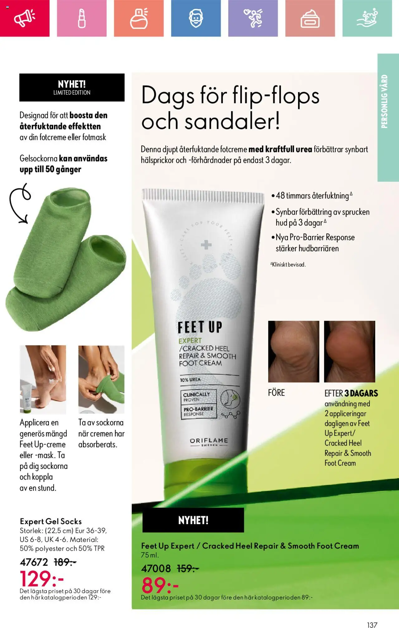 Oriflame reklamblad aktuell från 01.06.2025 | Sida: 137 | Produkter: Sandaler