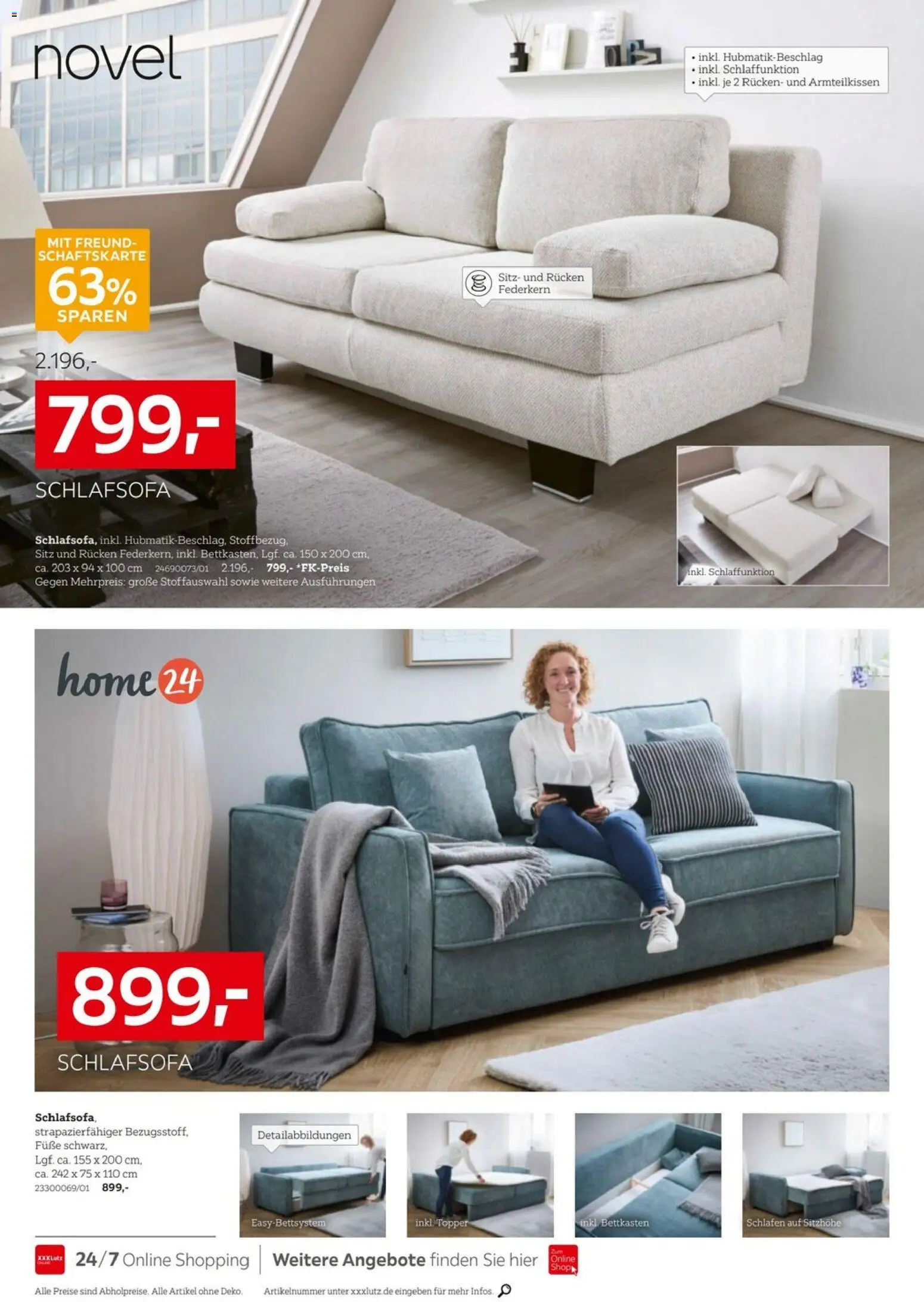 XXXL Lutz - Polster Spezial – gültig ab 25.01.2026 | Seite: 14 | Produkte: Schlafsofa