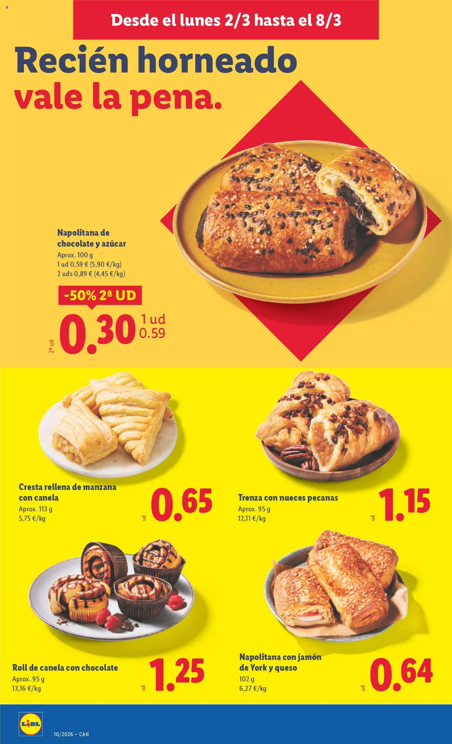 Lidl folleto │ válido desde el 02.03.2026 | Página: 22 | Productos: Queso, Chocolate, Jamón, Manzana