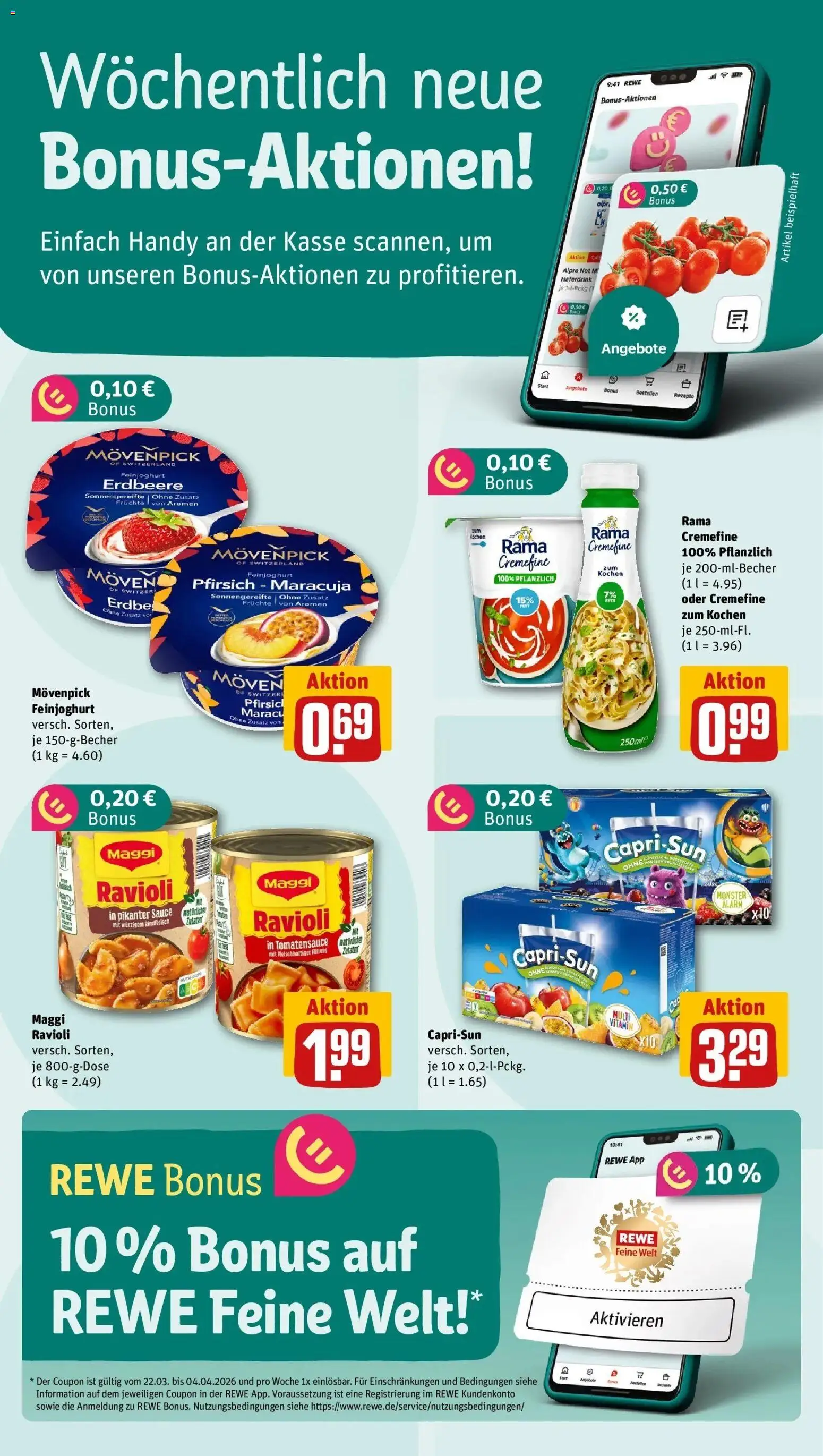 Rewe Prospekt Flensburg	 – gültig ab 30.03.2026 | Seite: 2 | Produkte: Rama, Haferdrink, Alpro, Rindfleisch