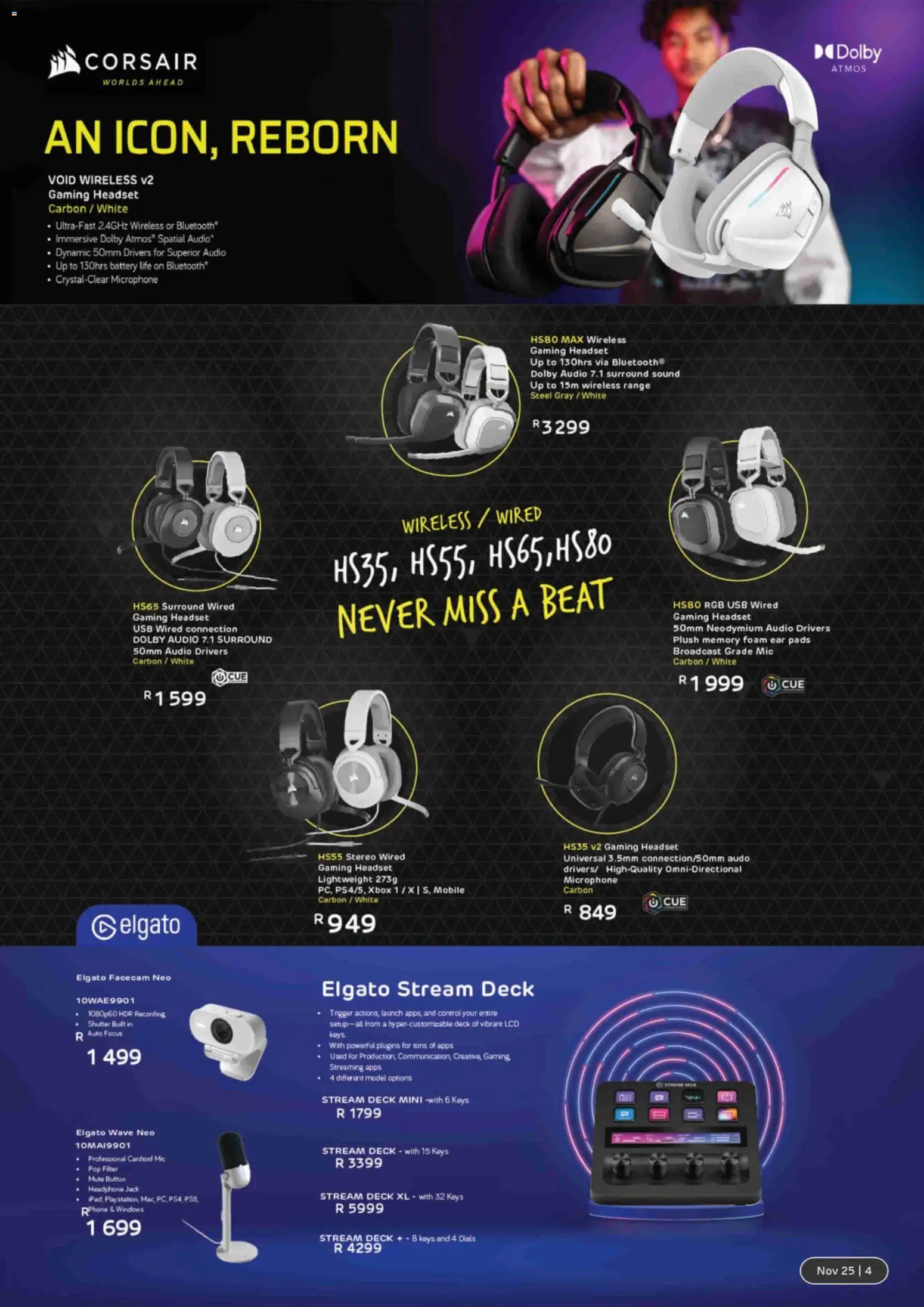 New Computer Mania catalogue – valid from 01.11.2025 | Page: 5 | Products: Audio, Microphone, Pads, Foam