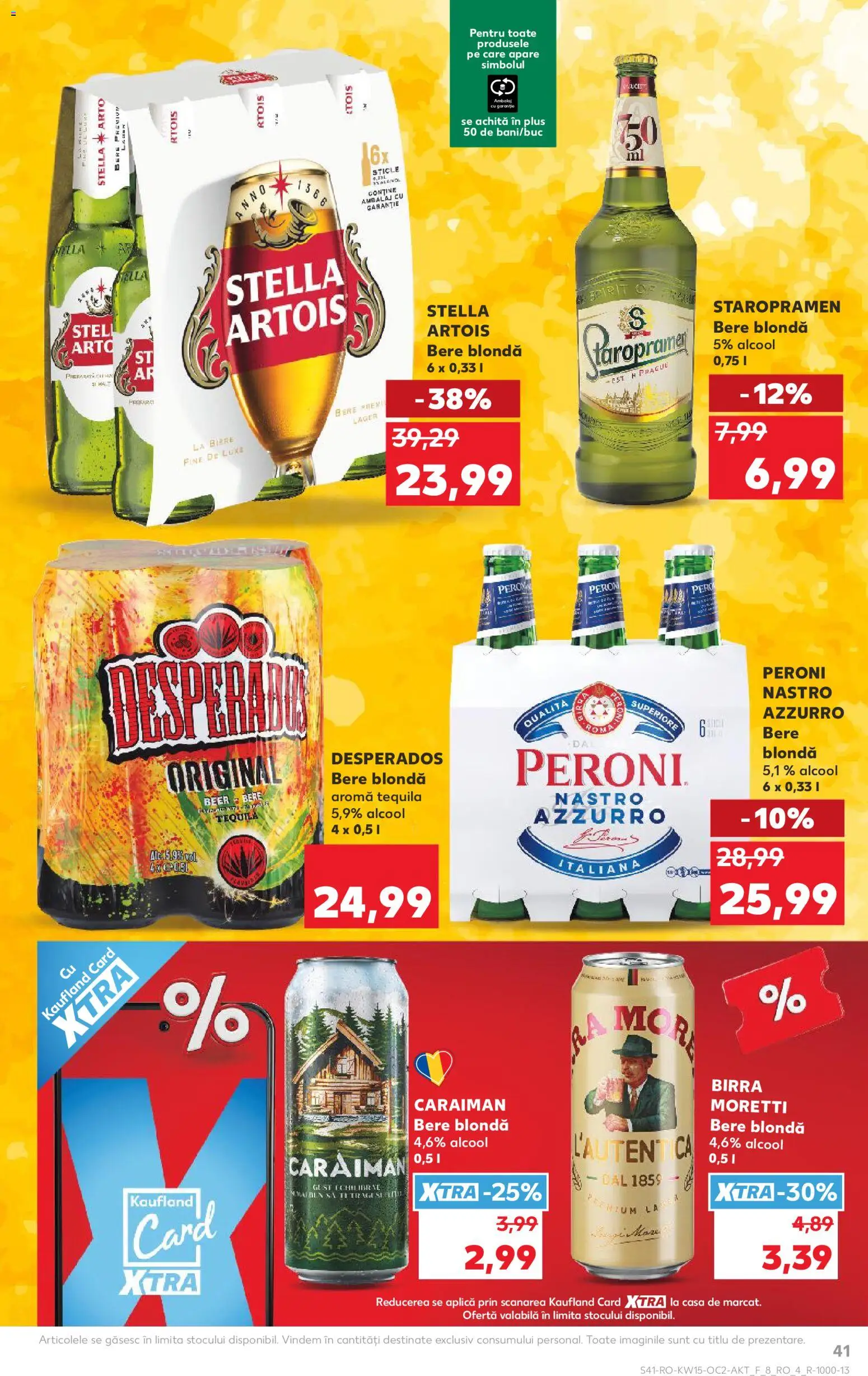 Kaufland RO akciós ujság - amely érvényes a következő dátumtól: 08.04.2026 | Oldal: 41 | Termékek: Tequila