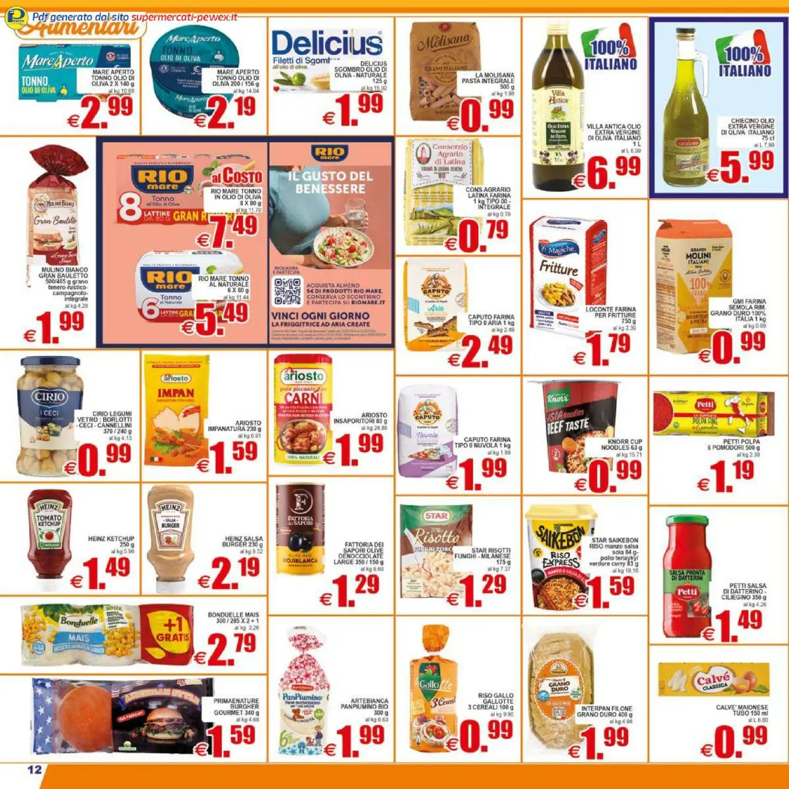 Volantino Pewex del 17.04.2026 | Pagina: 12 | Prodotti: Pollo, Ceci, Olive, Pomodori