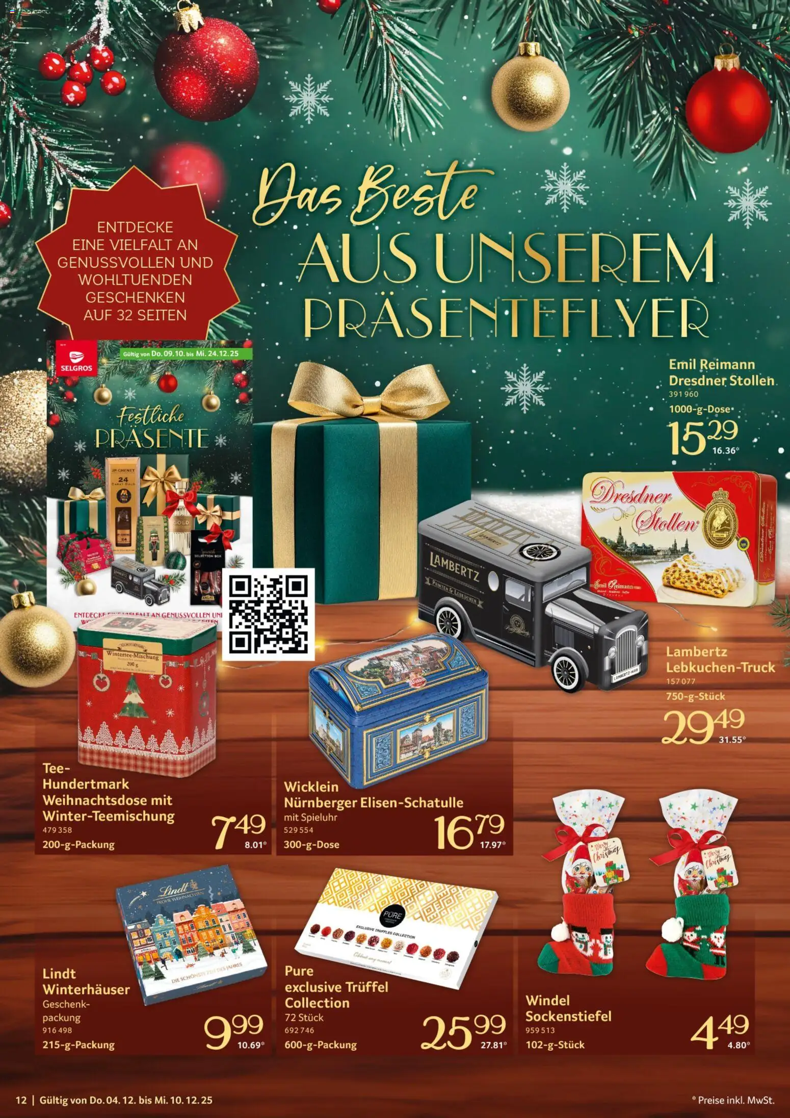 Selgros Prospekt 	 – gültig ab 04.12.2025 | Seite: 12 | Produkte: Tee, Lindt