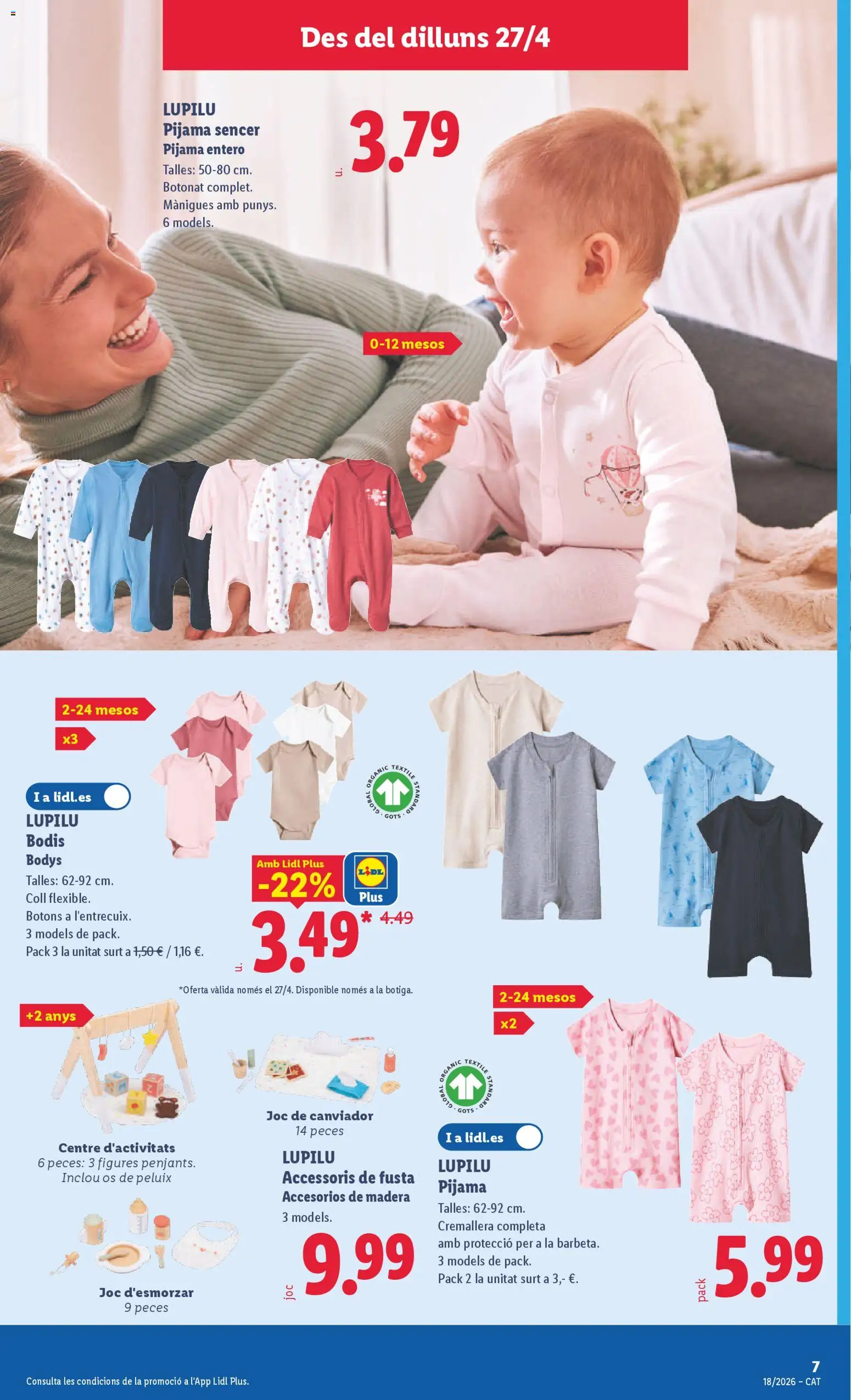 Lidl folleto de bazar │ válido desde el 27.04.2026 | Página: 19 | Productos: Pijama