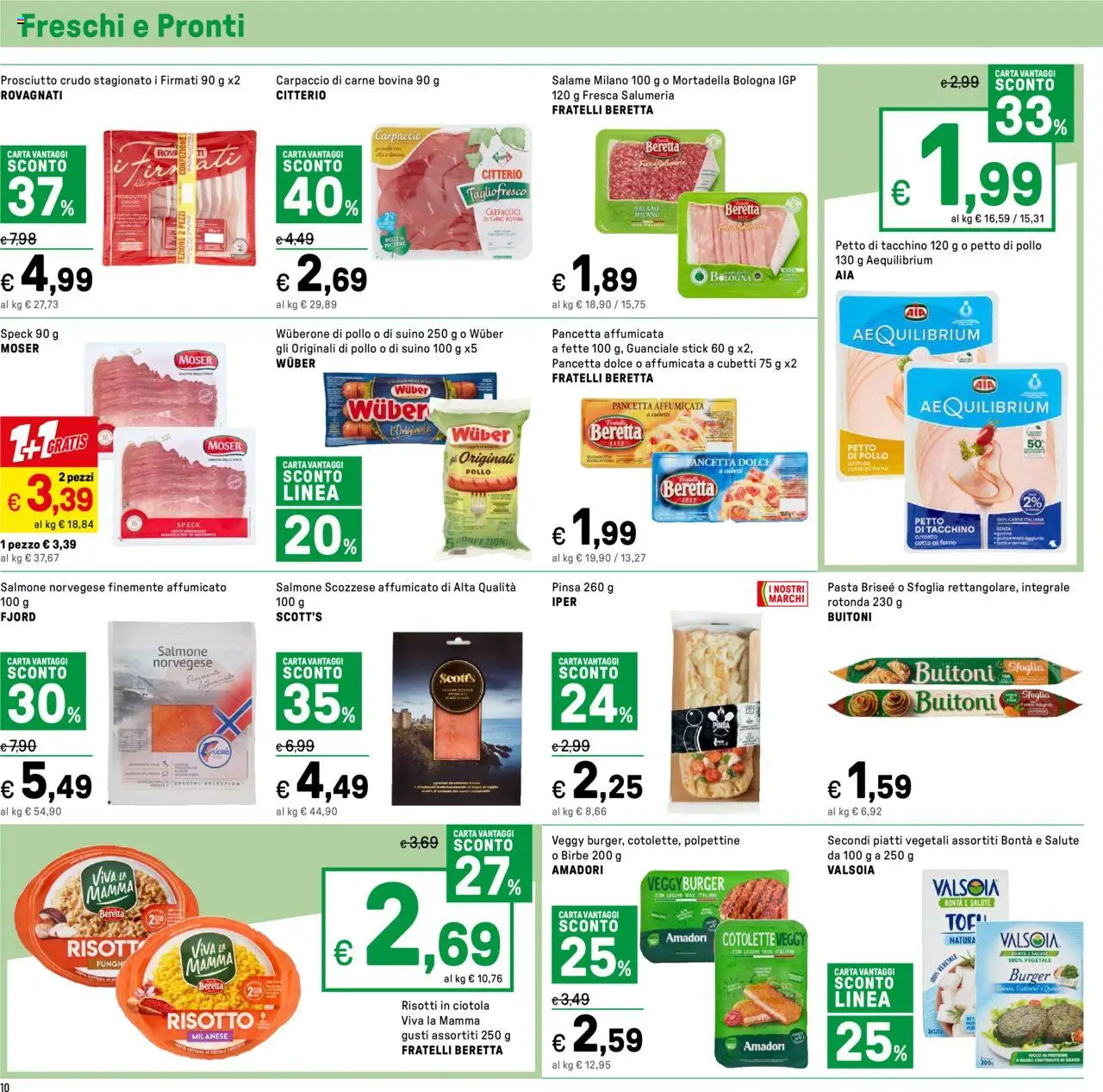 Volantino Iper del 13.10.2025 | Pagina: 10 | Prodotti: Petto di Pollo, Arrosto, Tacchino, Ciotola